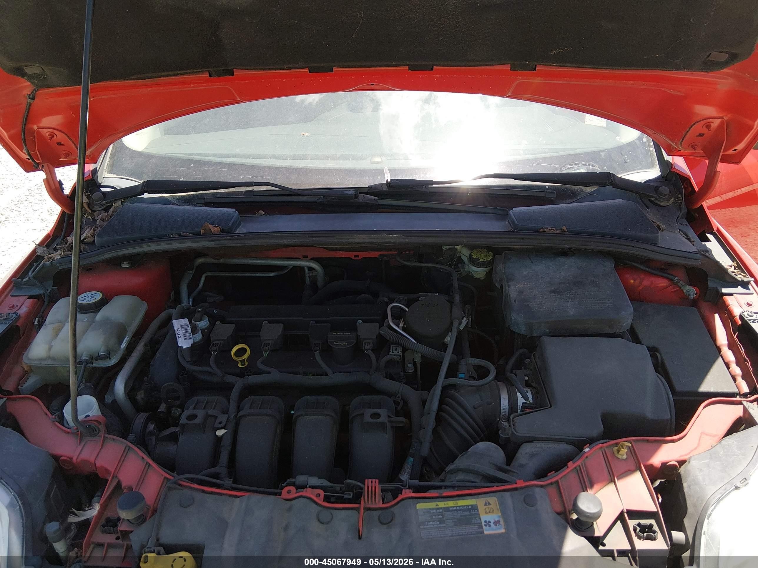 2012 Ford Focus Sel Red vin: 1FAHP3H28CL333979