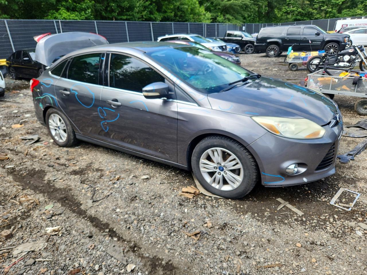 2012 Ford Focus Sel Charcoal vin: 1FAHP3H28CL394460