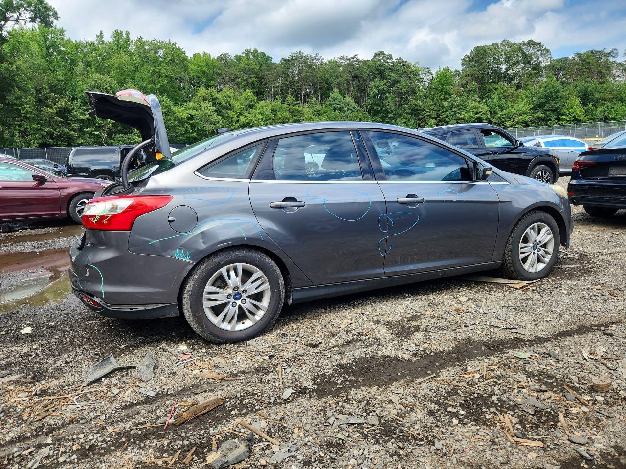 2012 Ford Focus Sel Charcoal vin: 1FAHP3H28CL394460