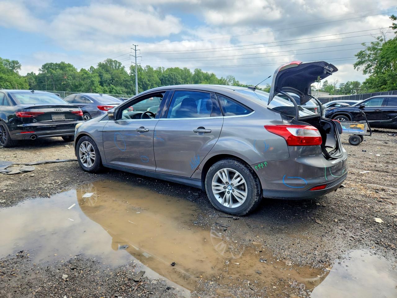 2012 Ford Focus Sel Charcoal vin: 1FAHP3H28CL394460