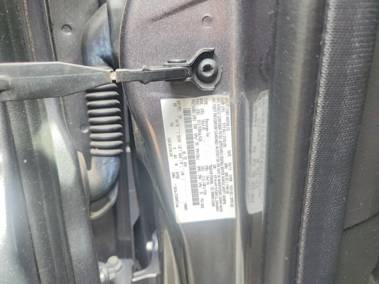 2012 Ford Focus Sel Charcoal vin: 1FAHP3H28CL394460