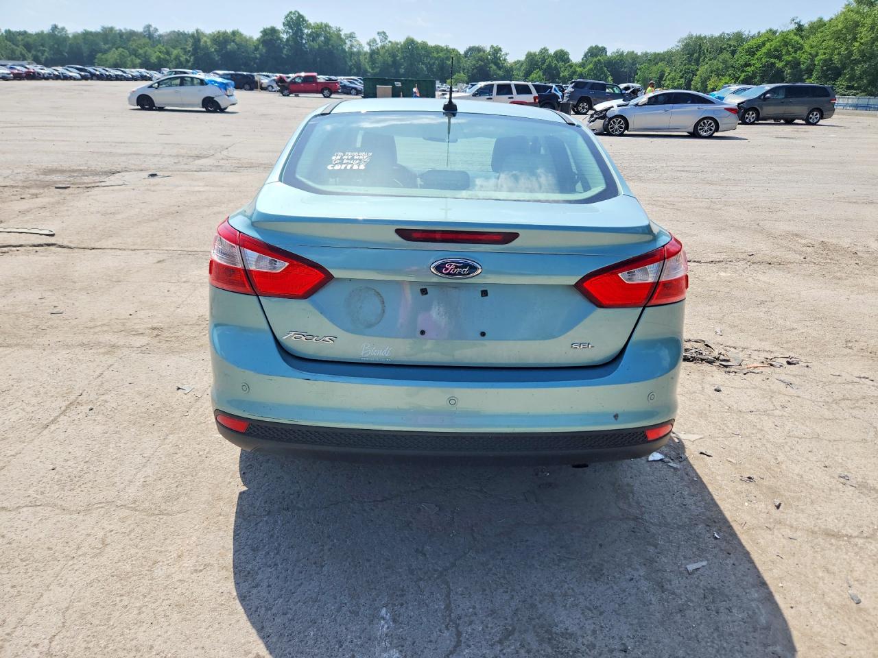 2012 Ford Focus Sel Blue vin: 1FAHP3H29CL101682