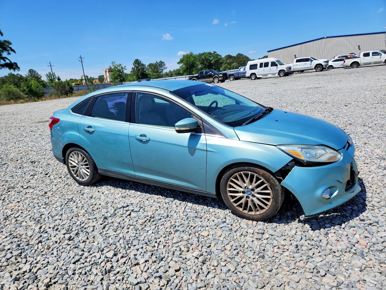 2012 Ford Focus Sel Teal vin: 1FAHP3H29CL117980