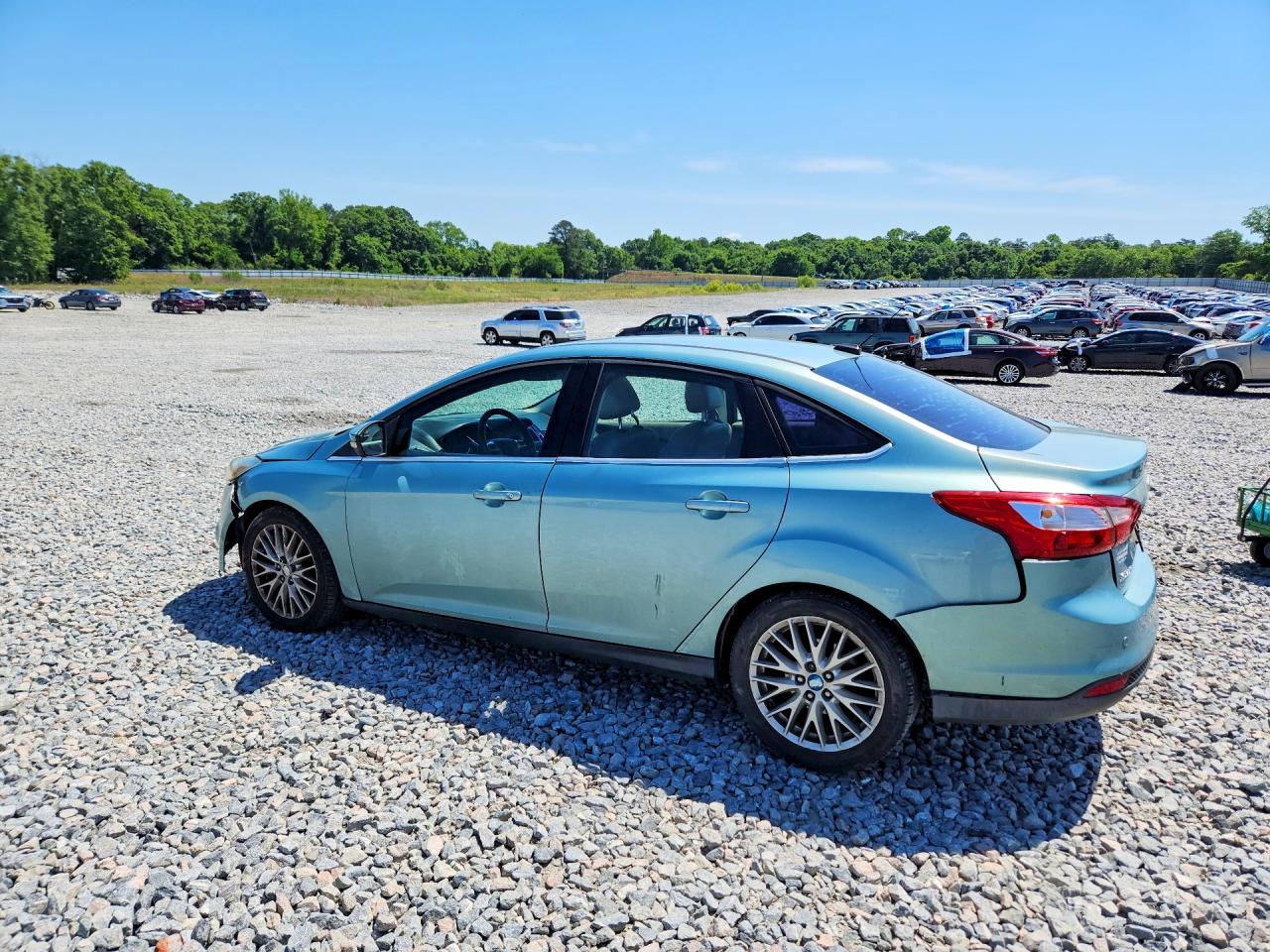 2012 Ford Focus Sel Teal vin: 1FAHP3H29CL117980
