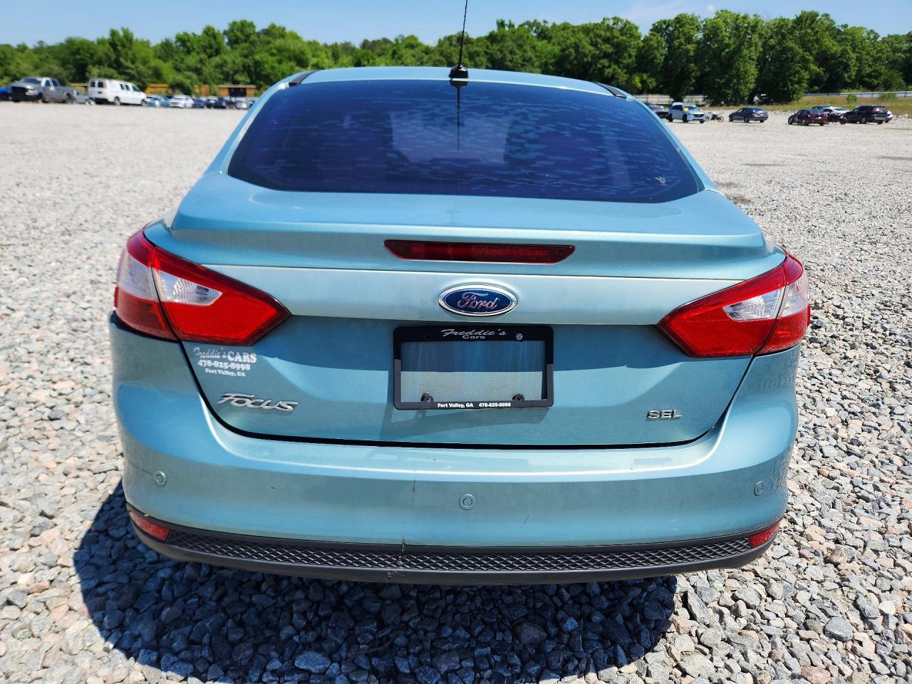 2012 Ford Focus Sel Teal vin: 1FAHP3H29CL117980