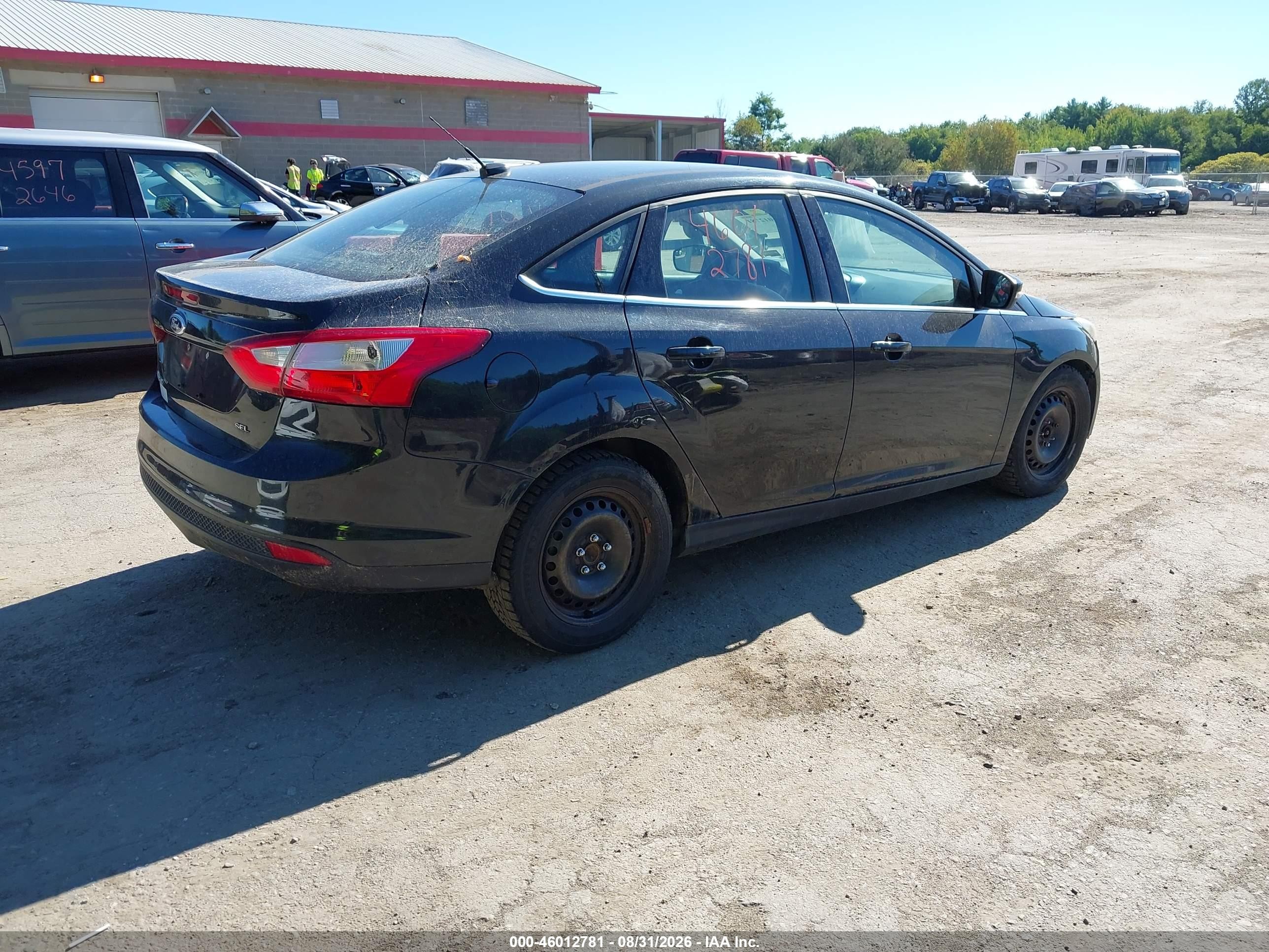 2012 Ford Focus Sel Black vin: 1FAHP3H29CL146170