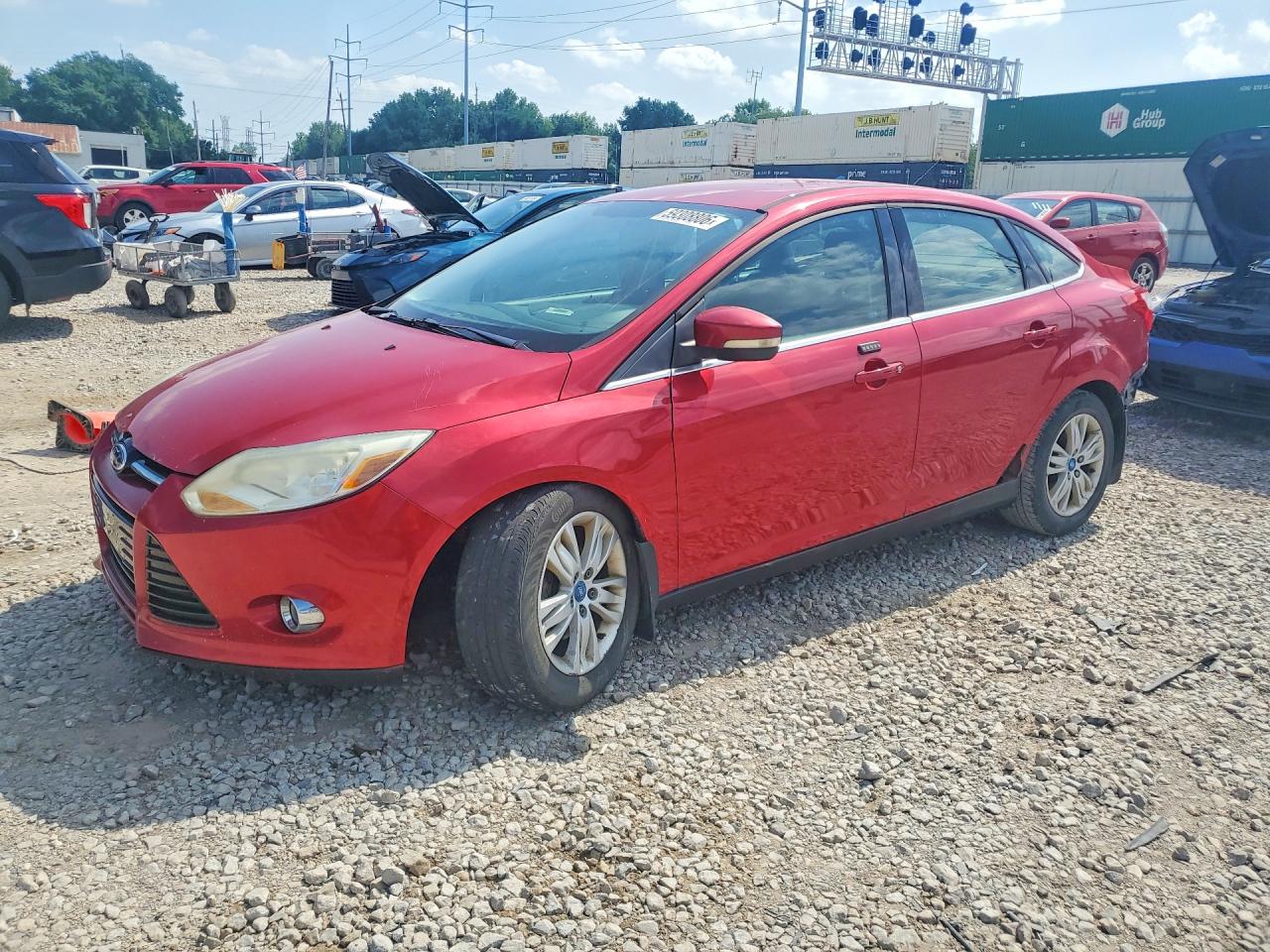 2012 Ford Focus Sel Red vin: 1FAHP3H29CL294237