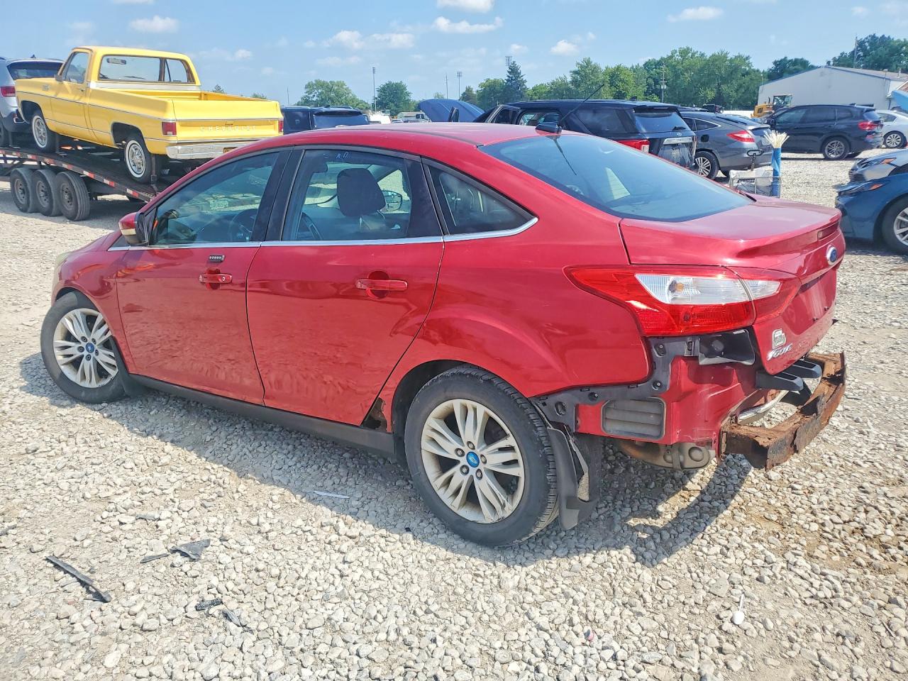 2012 Ford Focus Sel Red vin: 1FAHP3H29CL294237