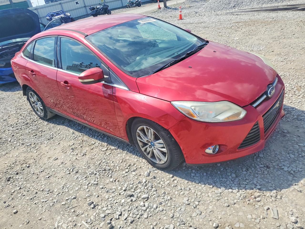 2012 Ford Focus Sel Red vin: 1FAHP3H29CL294237