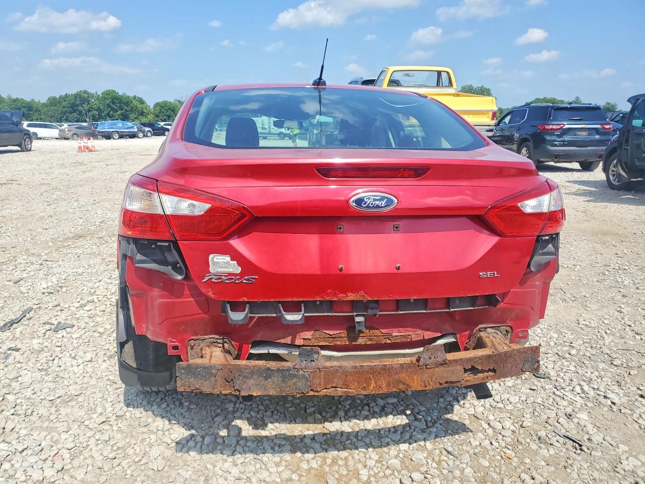 2012 Ford Focus Sel Red vin: 1FAHP3H29CL294237