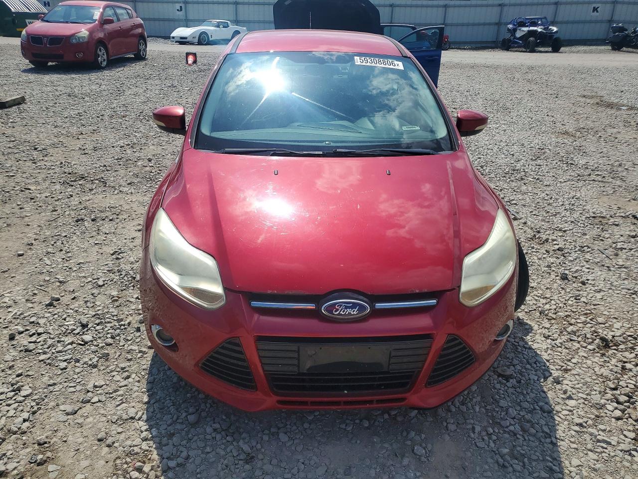 2012 Ford Focus Sel Red vin: 1FAHP3H29CL294237