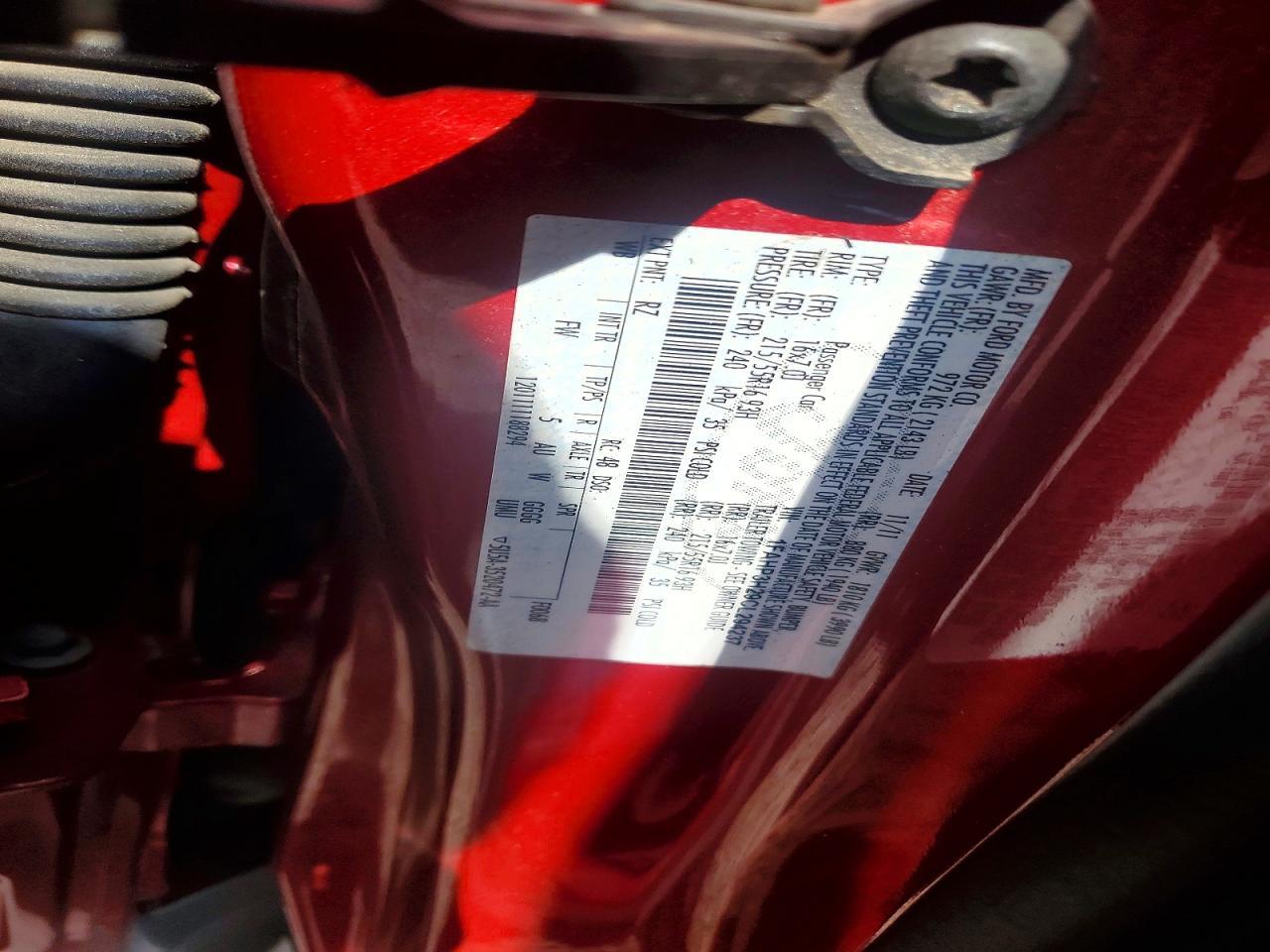 2012 Ford Focus Sel Red vin: 1FAHP3H29CL294237