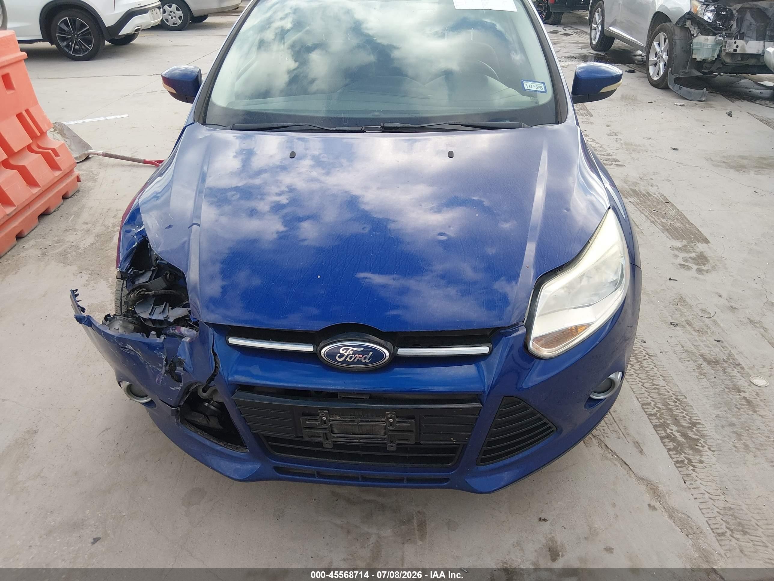 2012 Ford Focus Sel Blue vin: 1FAHP3H29CL300182