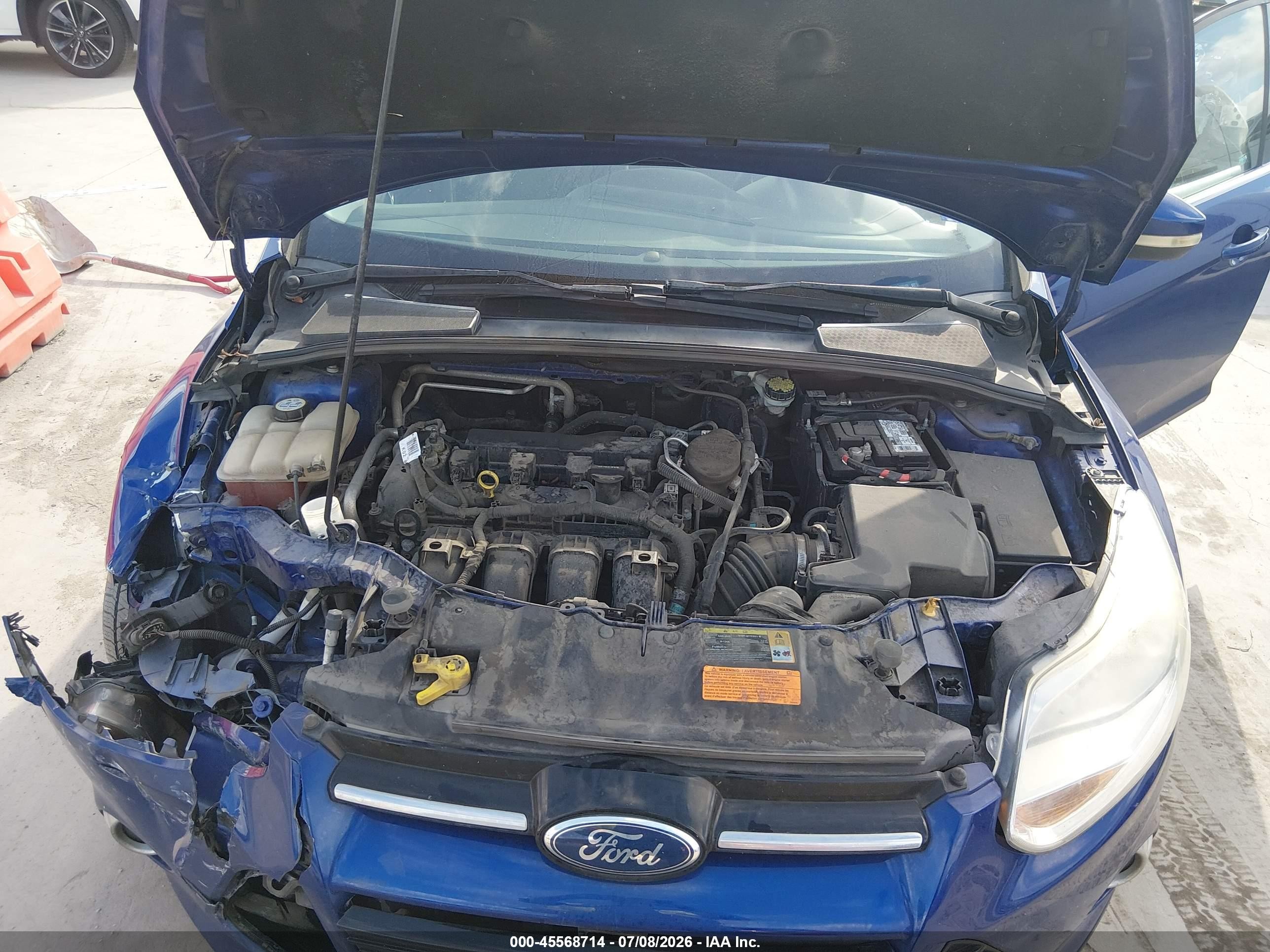 2012 Ford Focus Sel Blue vin: 1FAHP3H29CL300182