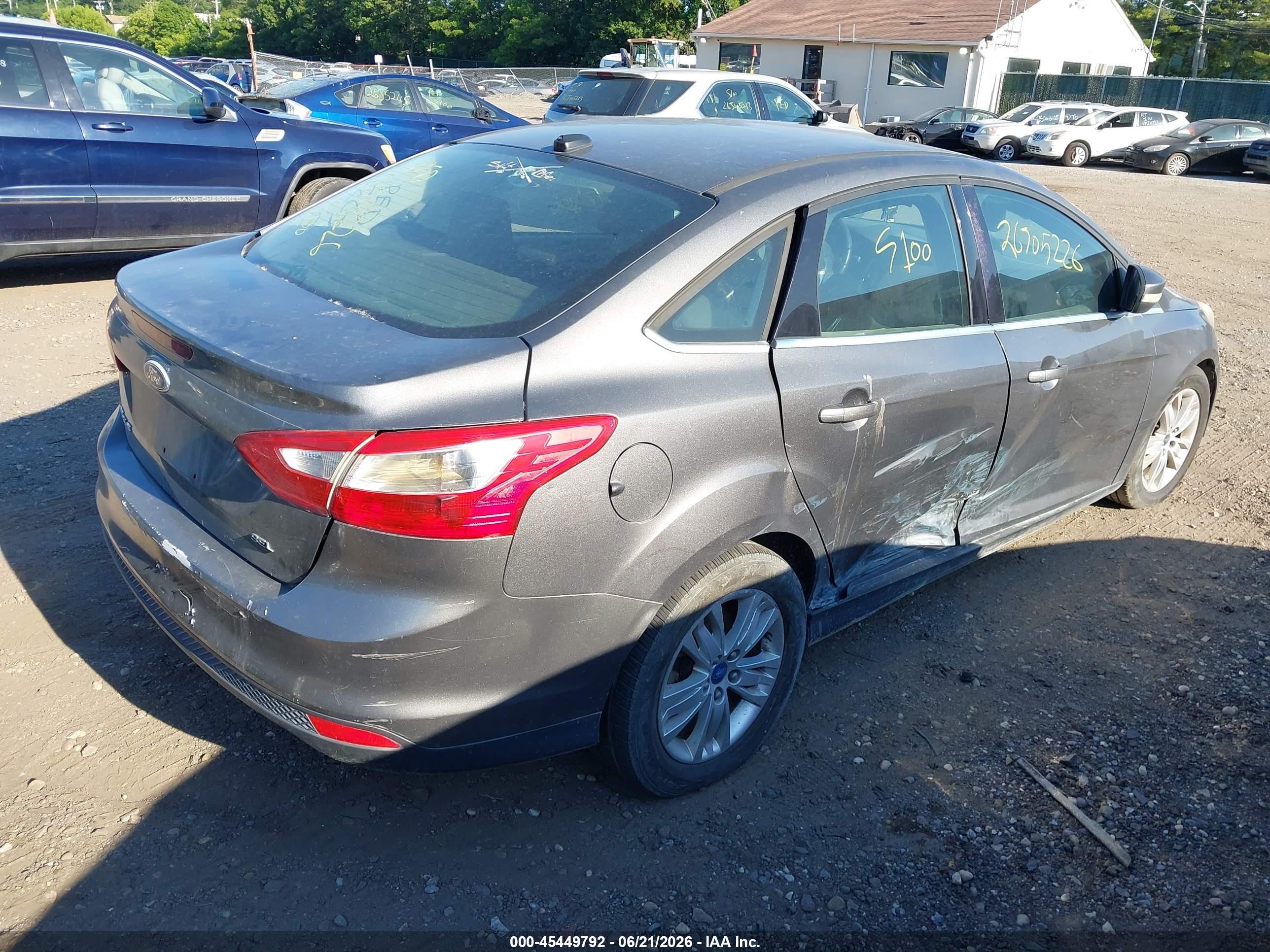 2012 Ford Focus Sel Gray vin: 1FAHP3H29CL397559