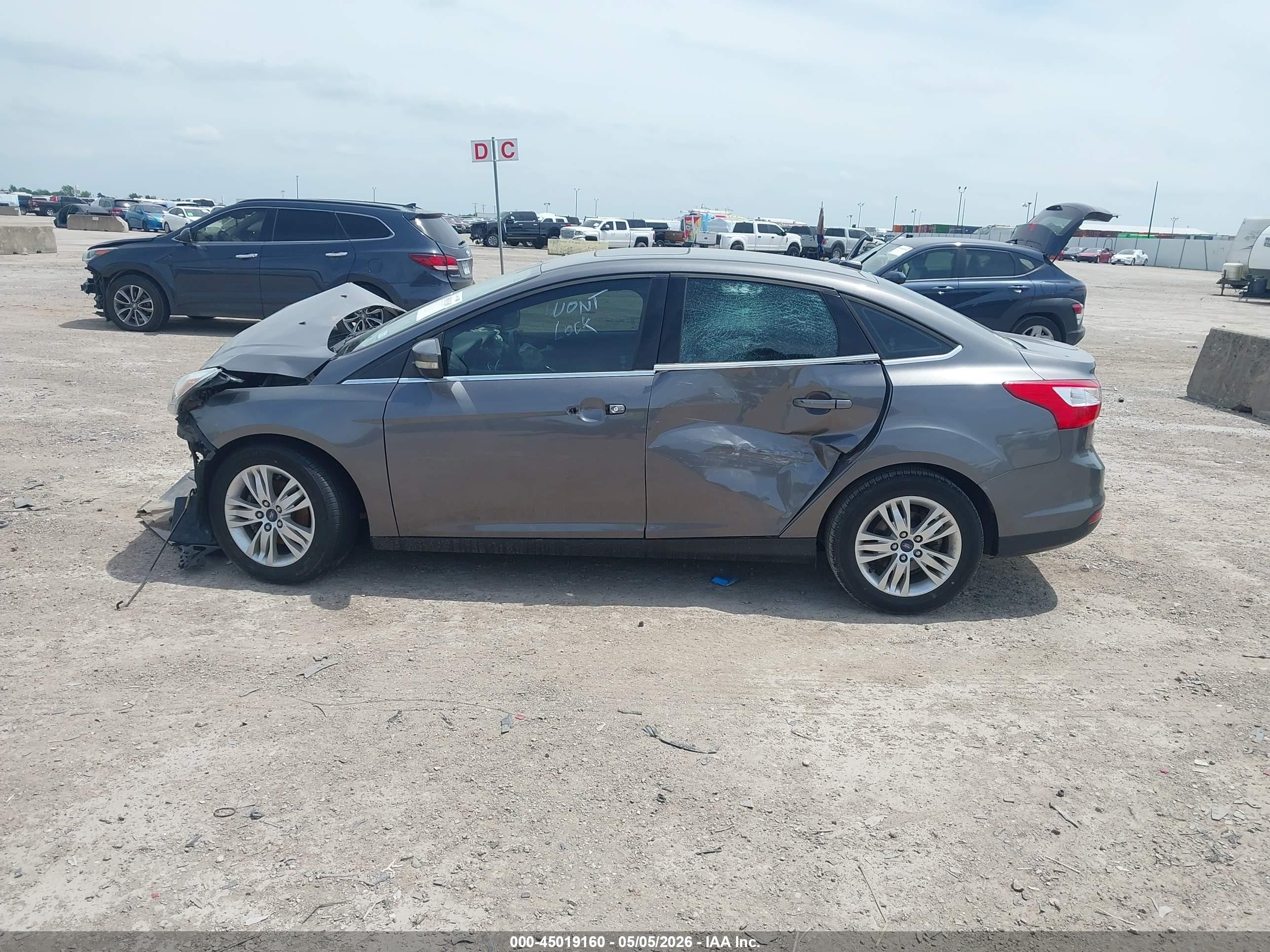 2012 Ford Focus Sel Серый vin: 1FAHP3H29CL410858
