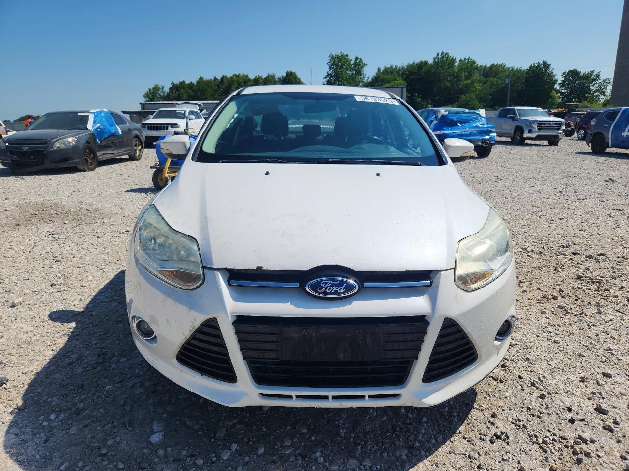 2012 Ford Focus Sel Белый vin: 1FAHP3H2XCL154701