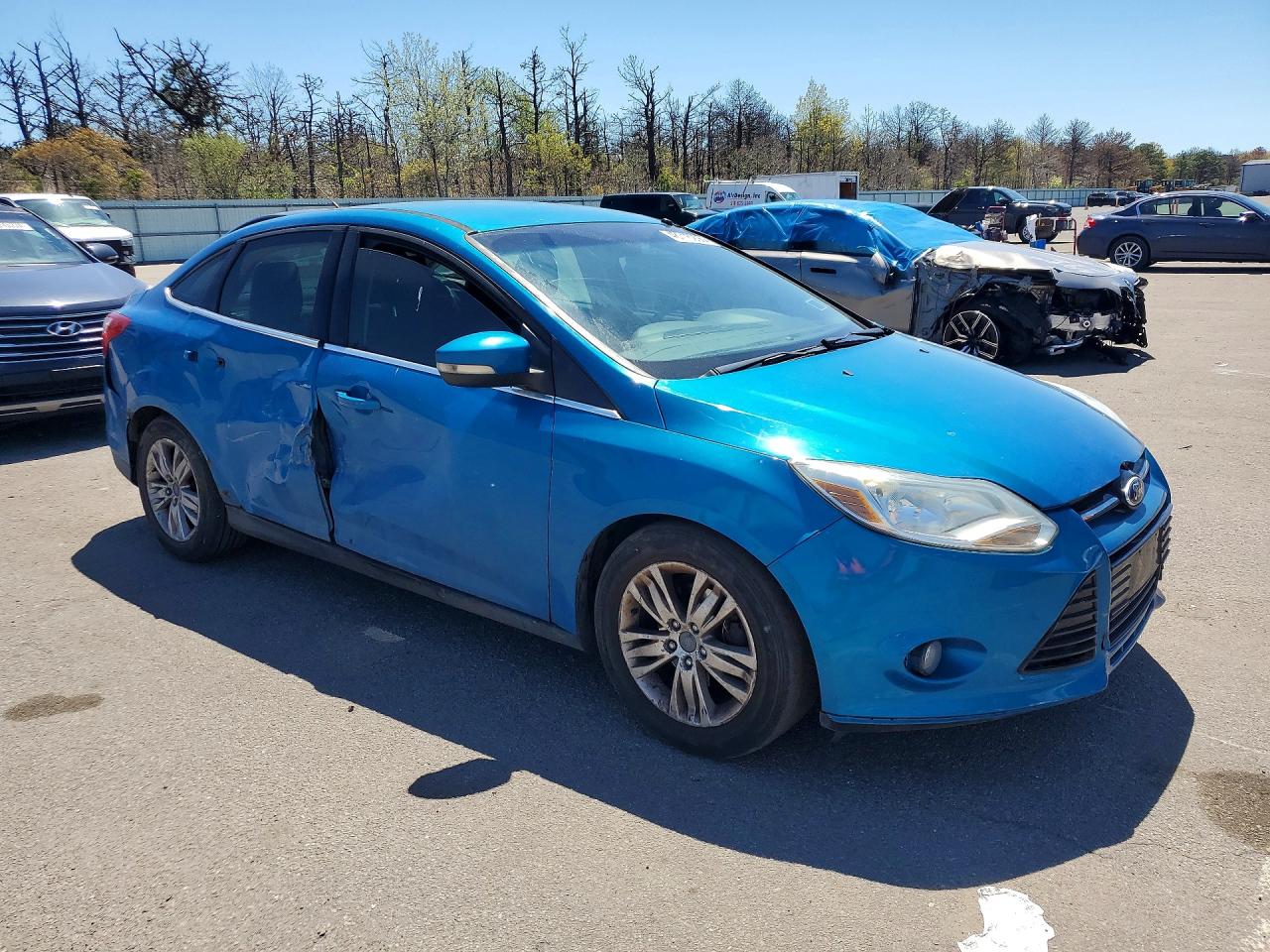 2012 Ford Focus Sel Blue vin: 1FAHP3H2XCL163219