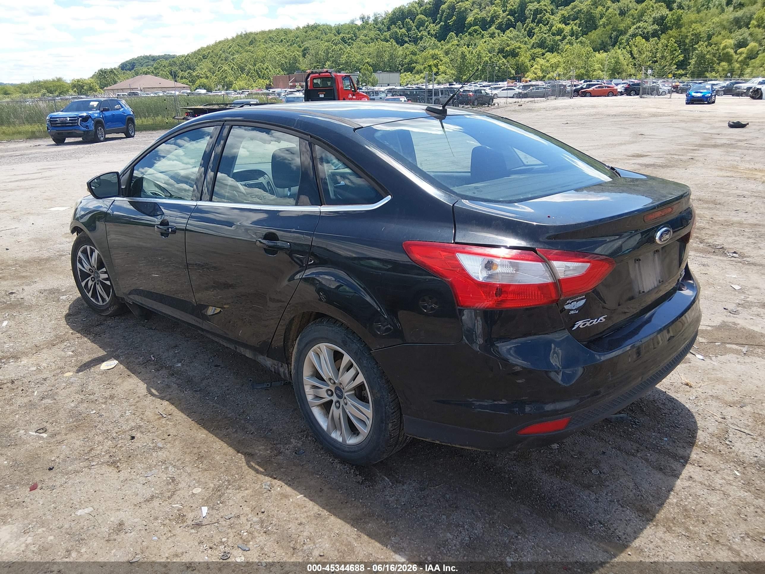 2012 Ford Focus Sel Black vin: 1FAHP3H2XCL373769