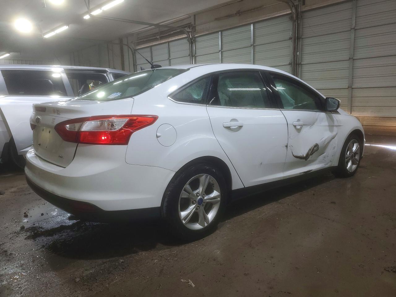 2012 Ford Focus Sel White vin: 1FAHP3H2XCL424283