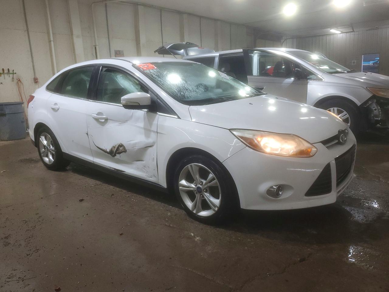 2012 Ford Focus Sel White vin: 1FAHP3H2XCL424283