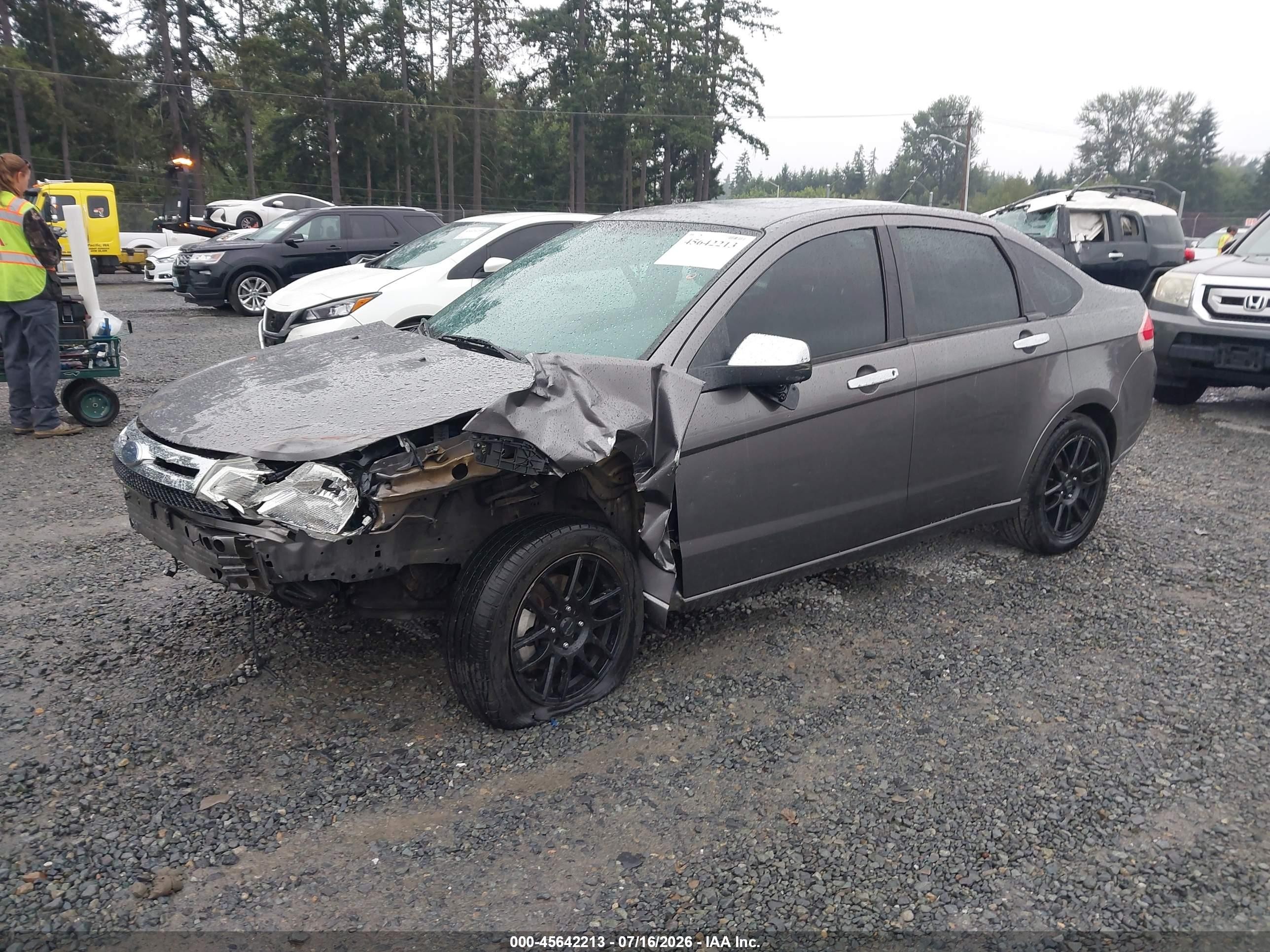 2010 Ford Focus Sel Серый vin: 1FAHP3HN0AW207976