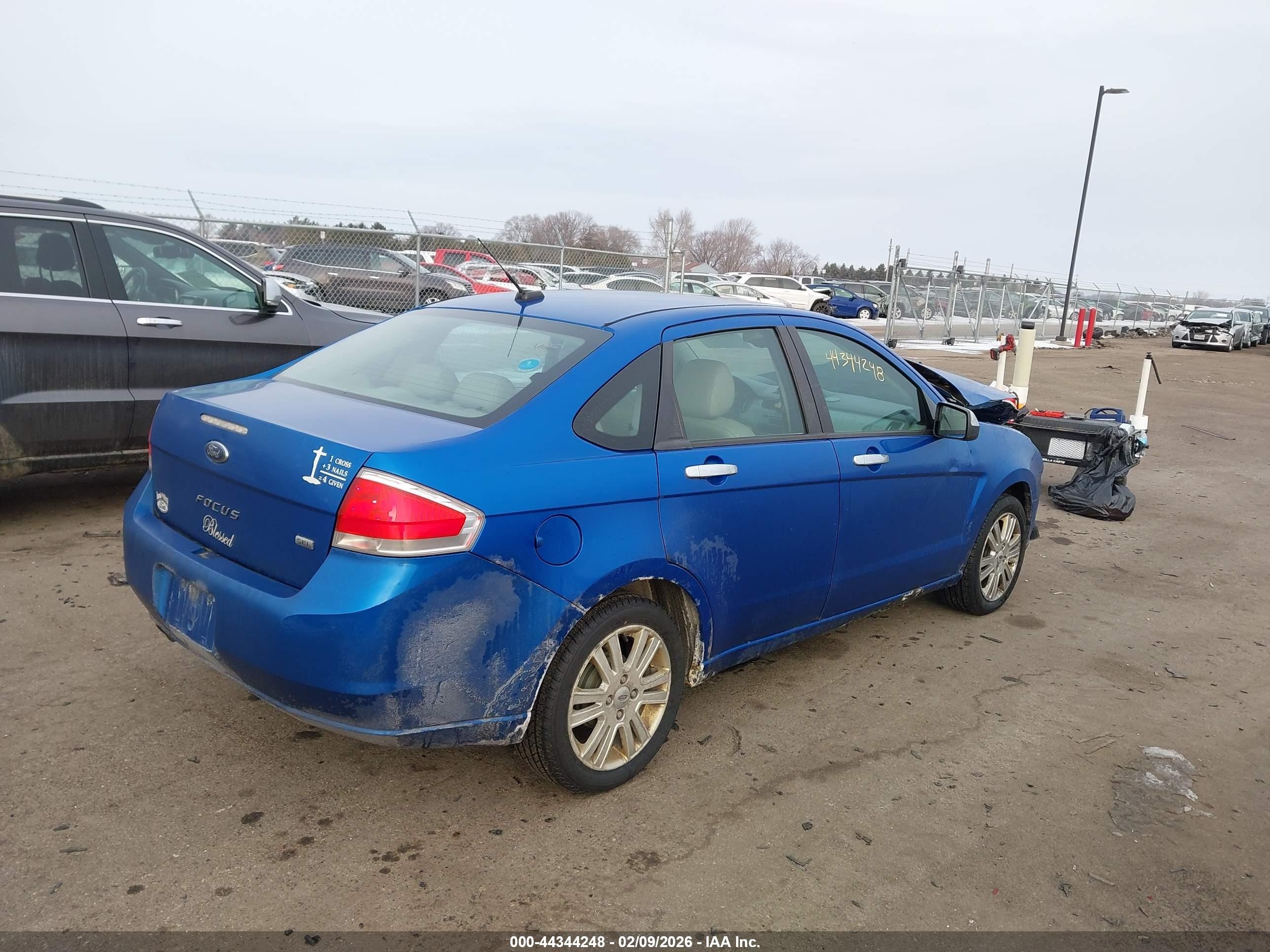 2010 Ford Focus Sel Синий vin: 1FAHP3HN0AW227709