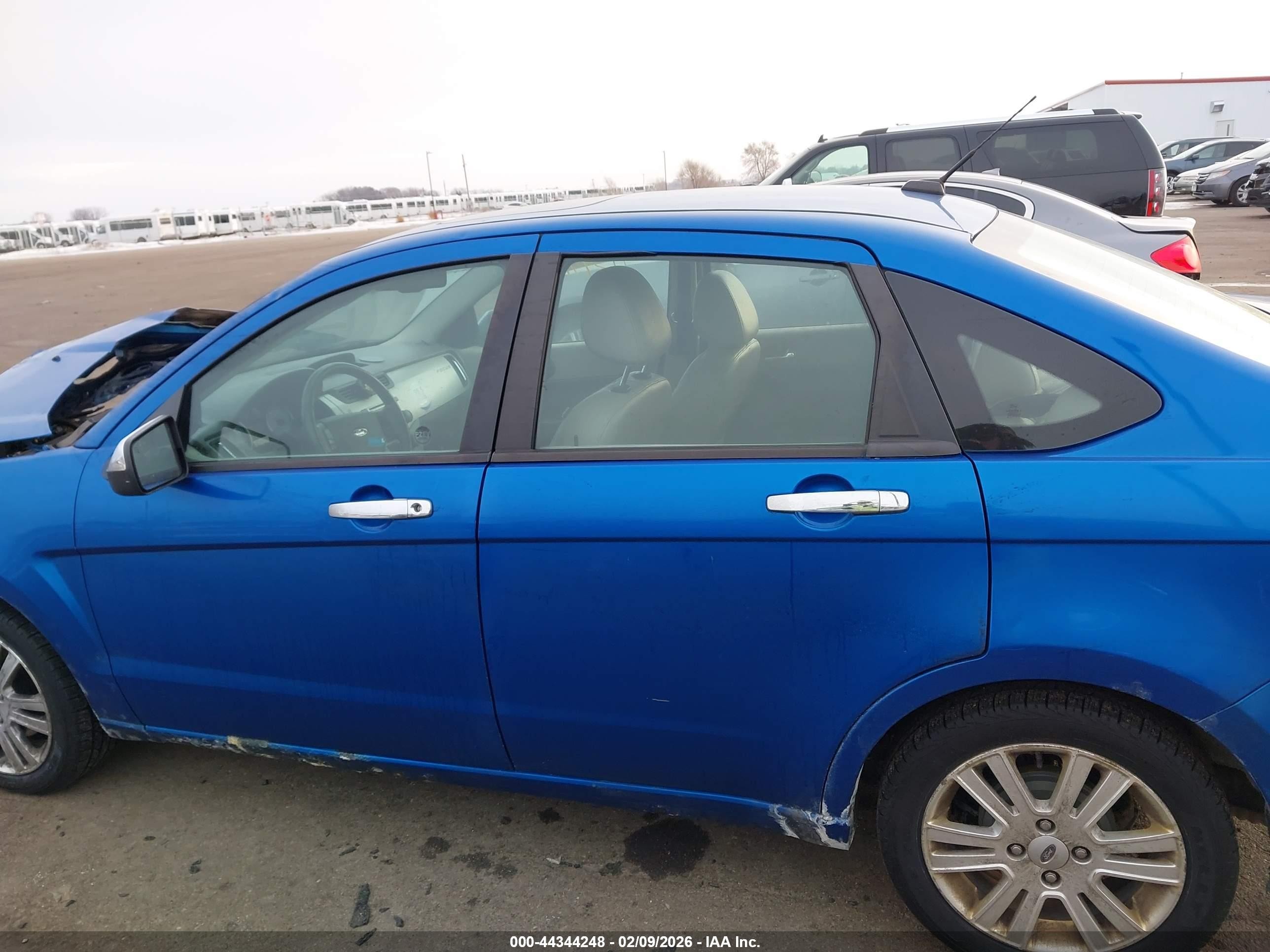 2010 Ford Focus Sel Синий vin: 1FAHP3HN0AW227709