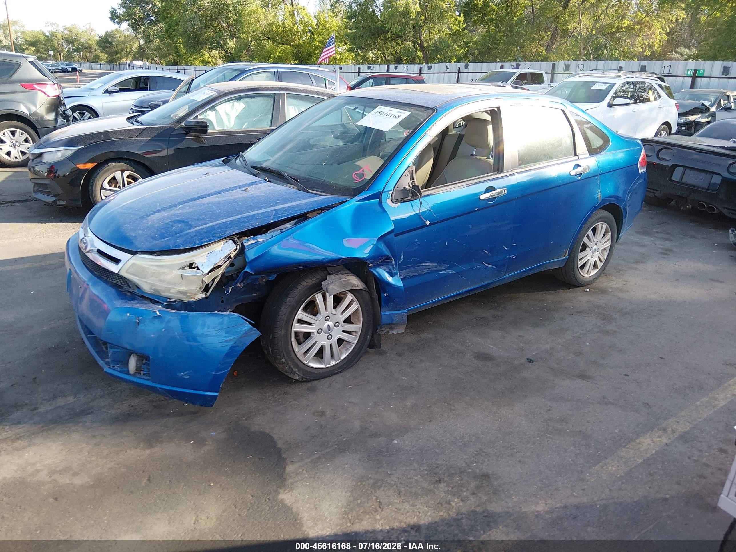 2010 Ford Focus Sel Синий vin: 1FAHP3HN0AW273993