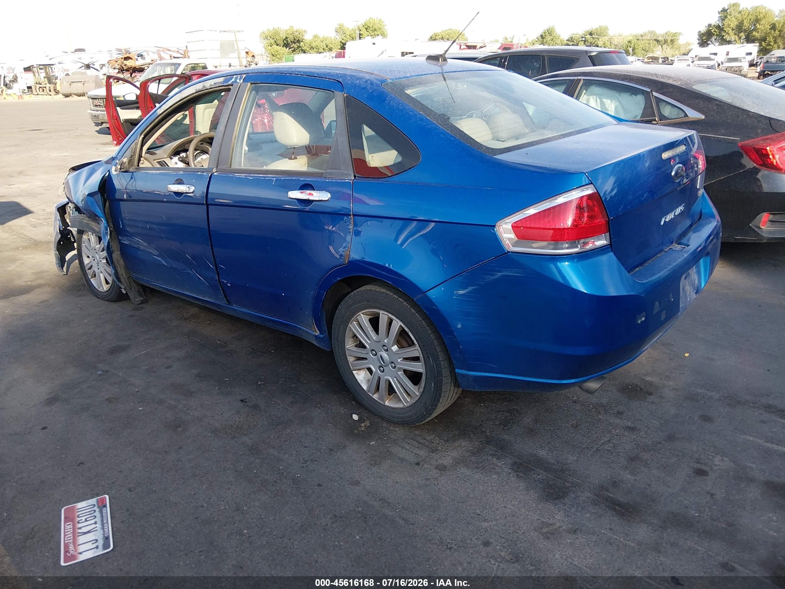 2010 Ford Focus Sel Синий vin: 1FAHP3HN0AW273993