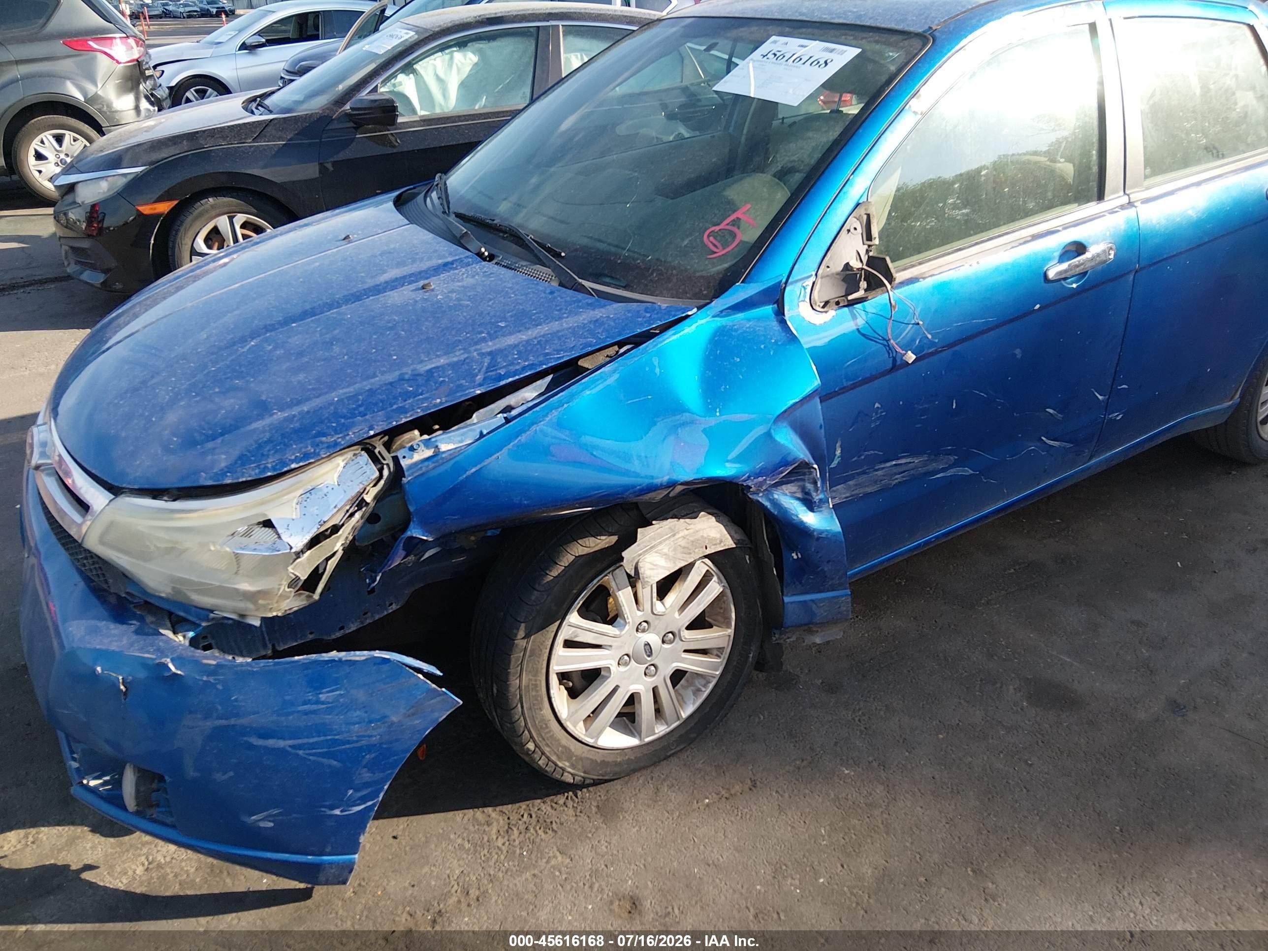 2010 Ford Focus Sel Синий vin: 1FAHP3HN0AW273993