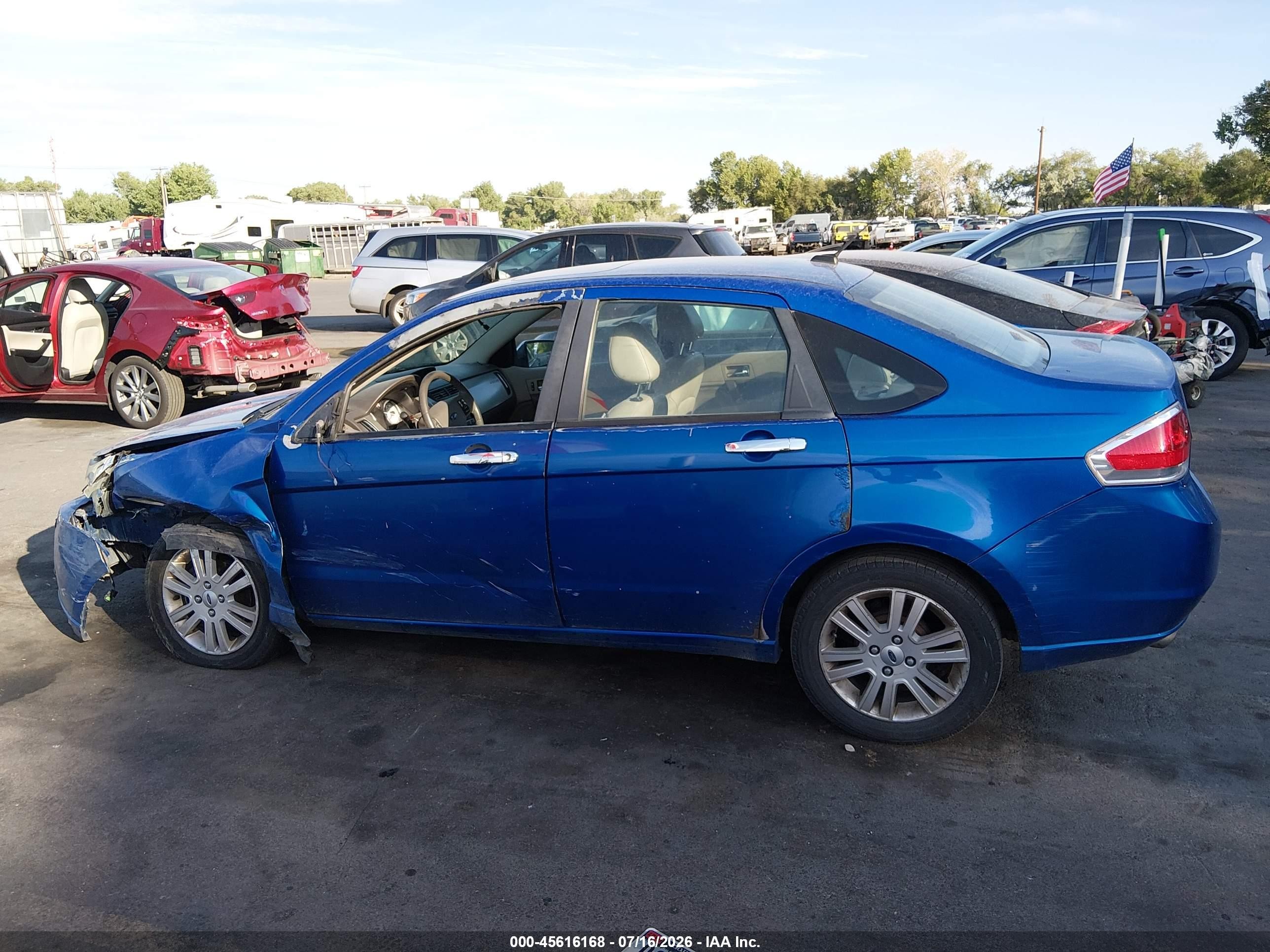 2010 Ford Focus Sel Синий vin: 1FAHP3HN0AW273993