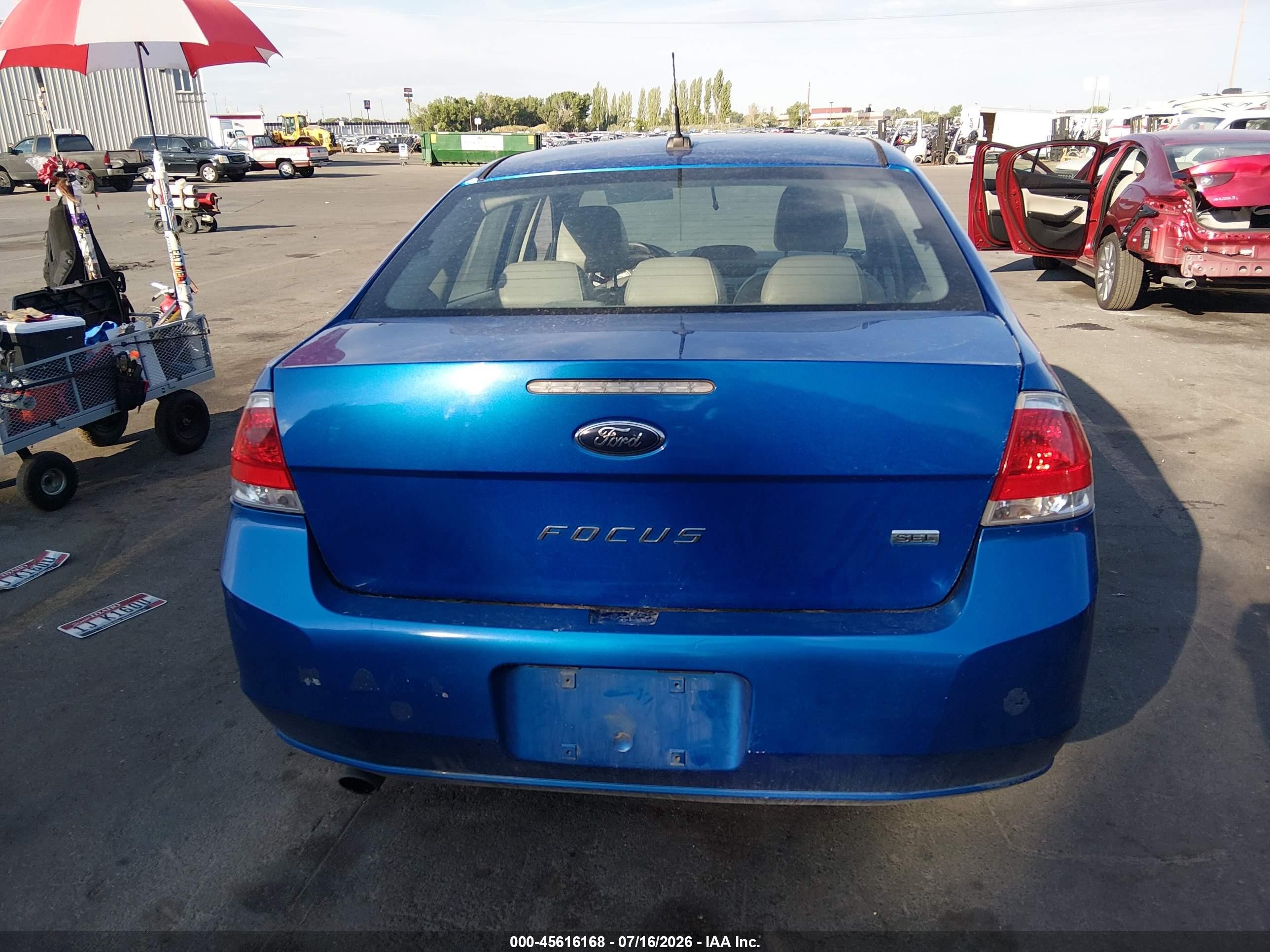 2010 Ford Focus Sel Синий vin: 1FAHP3HN0AW273993