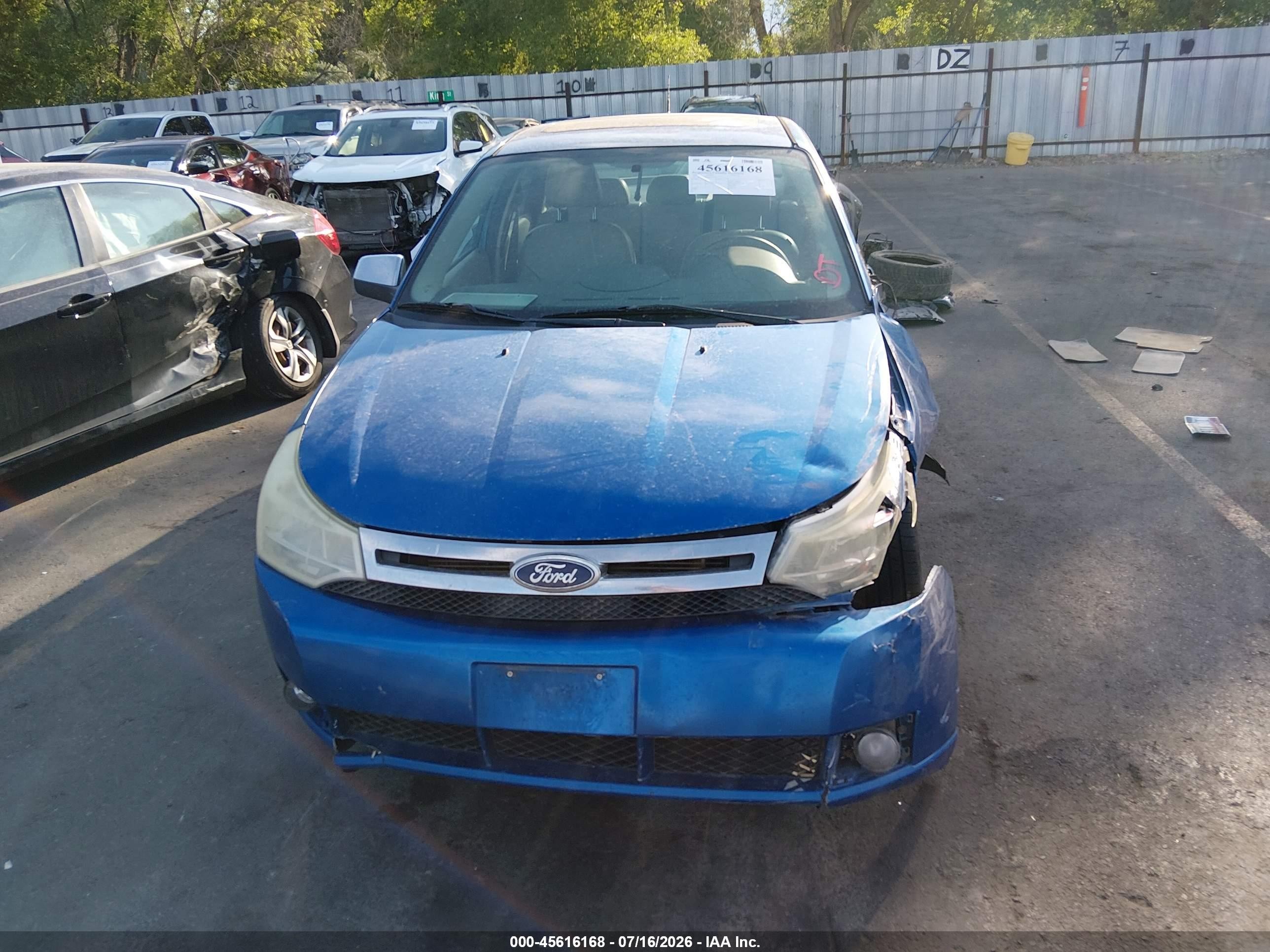 2010 Ford Focus Sel Синий vin: 1FAHP3HN0AW273993