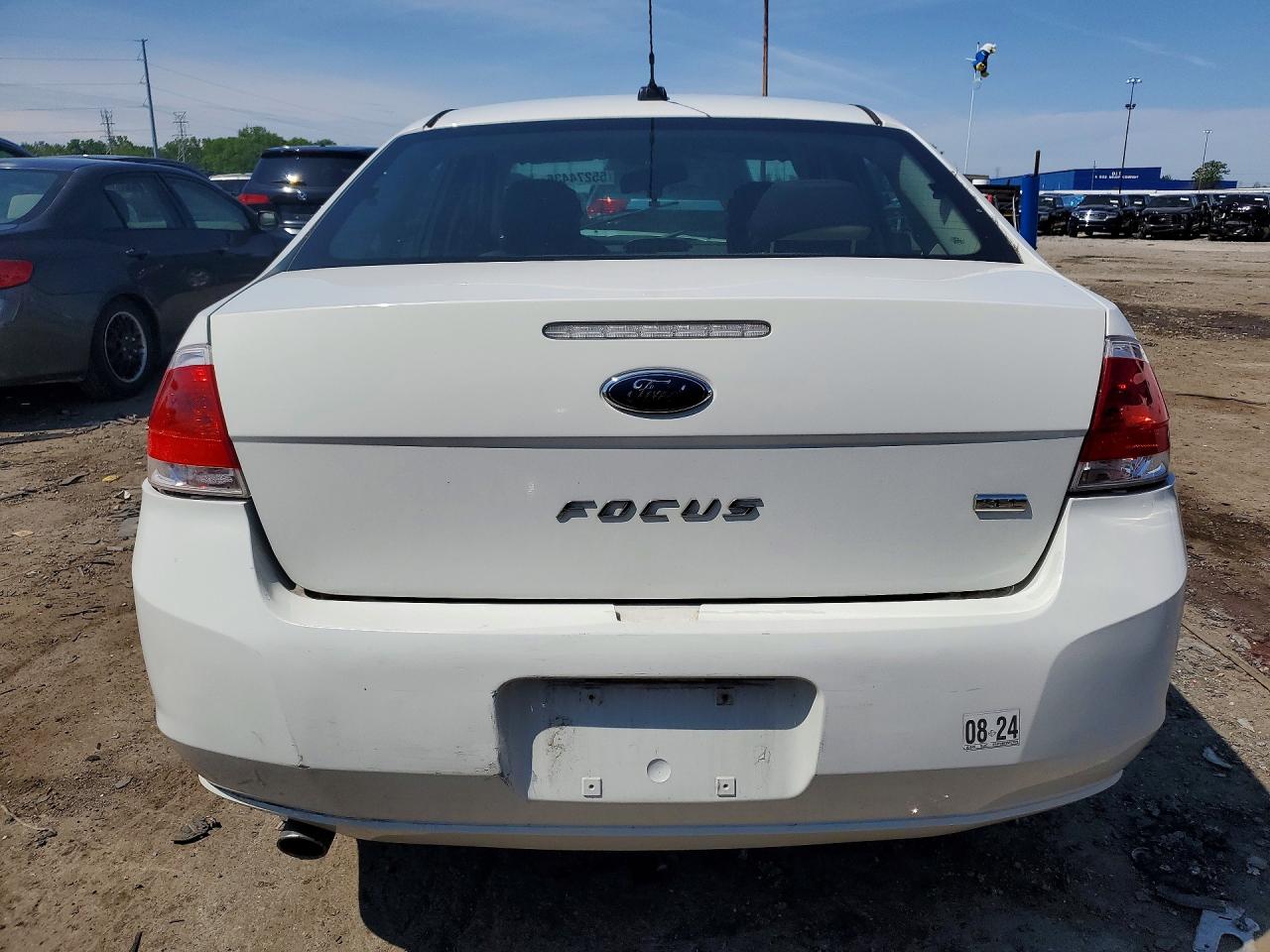2010 Ford Focus Sel White vin: 1FAHP3HN1AW170520