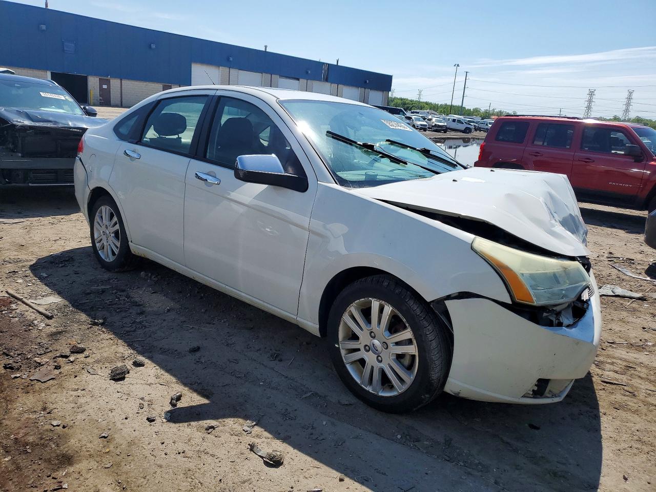 2010 Ford Focus Sel White vin: 1FAHP3HN1AW170520
