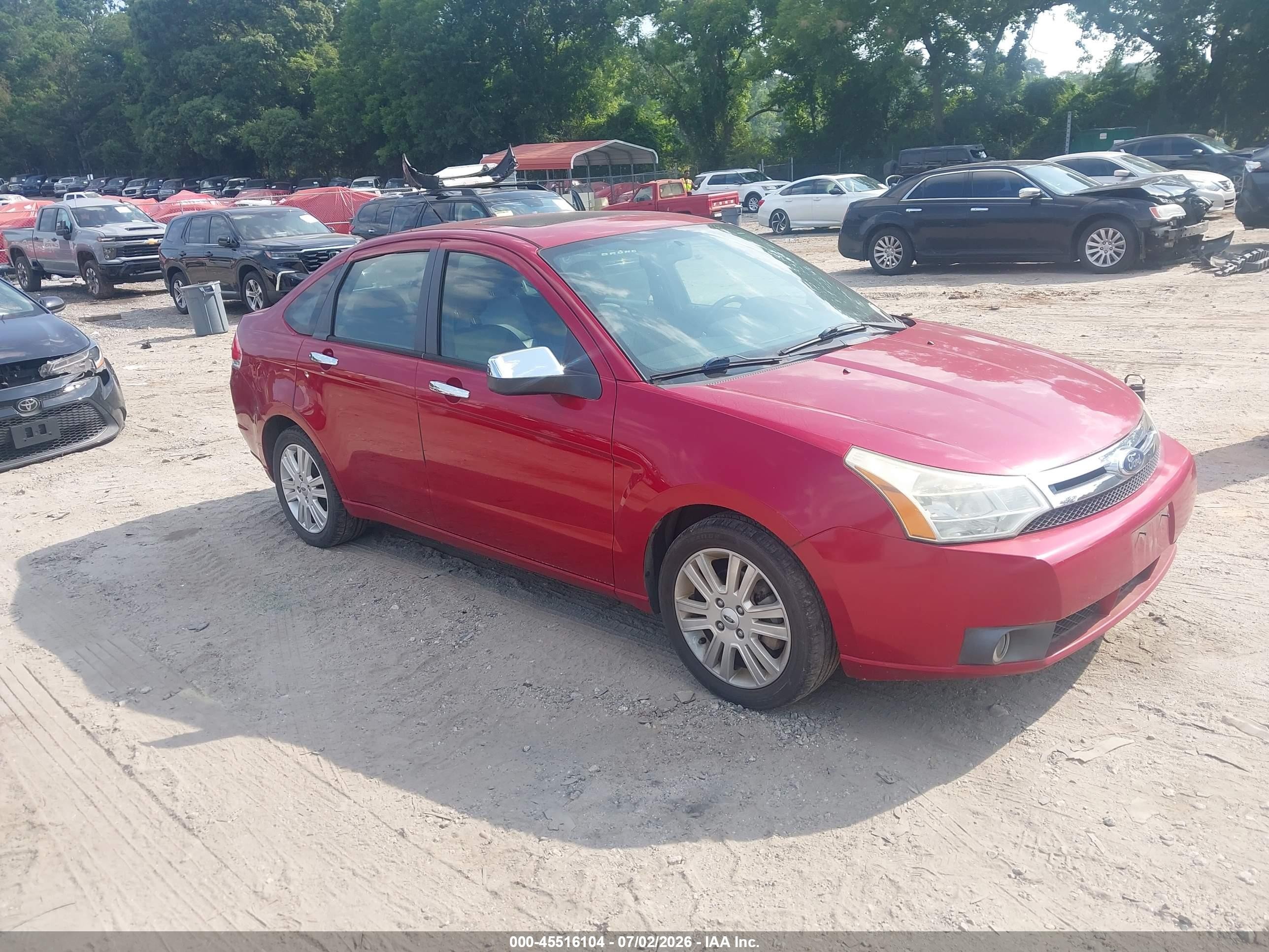 2010 Ford Focus Sel Красный vin: 1FAHP3HN1AW274067