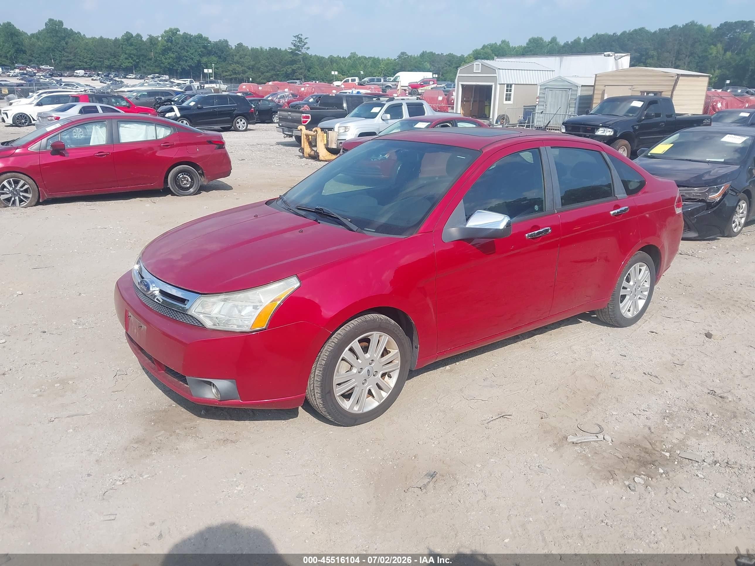 2010 Ford Focus Sel Красный vin: 1FAHP3HN1AW274067