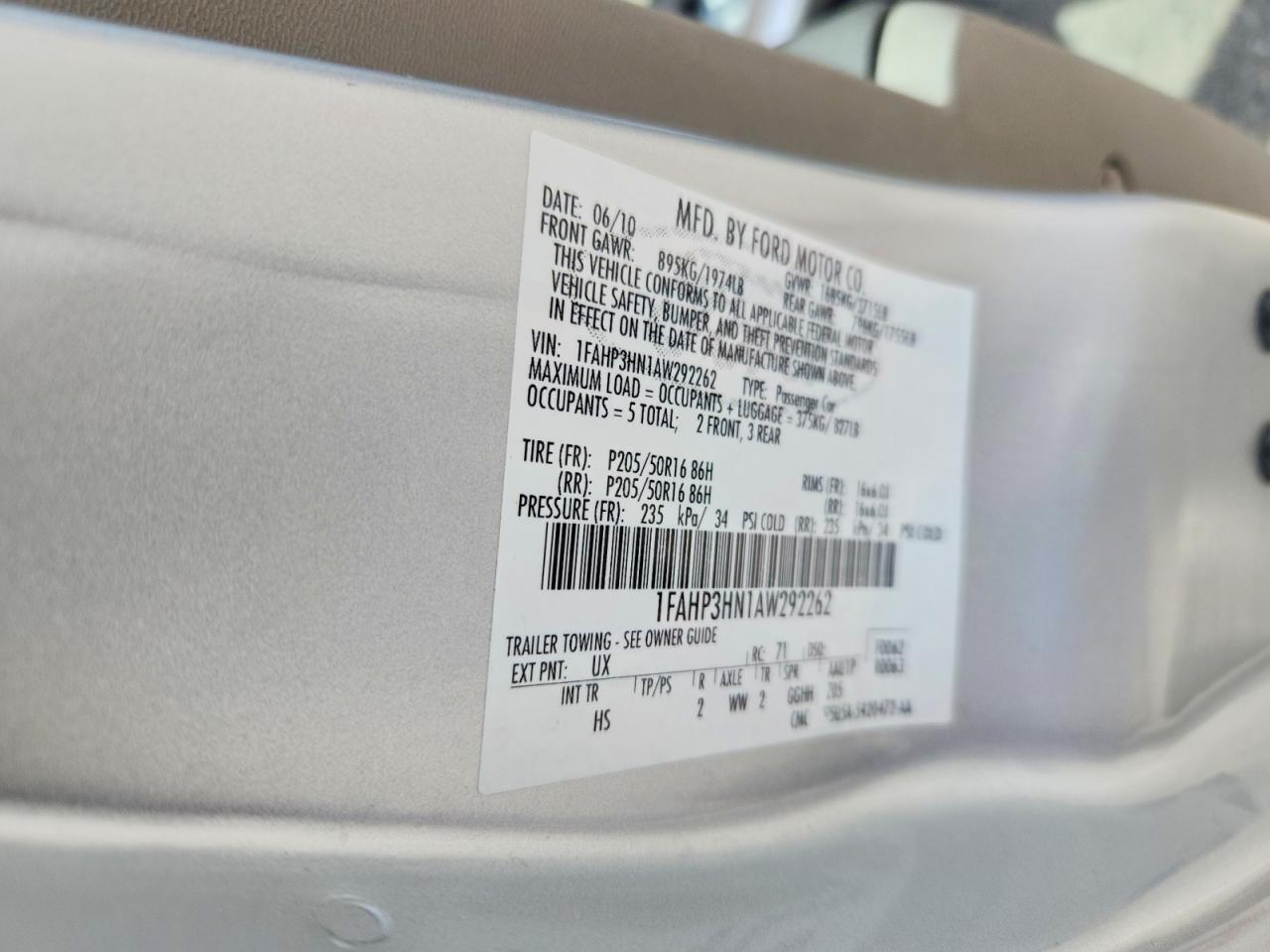 2010 Ford Focus Sel Серебряный vin: 1FAHP3HN1AW292262