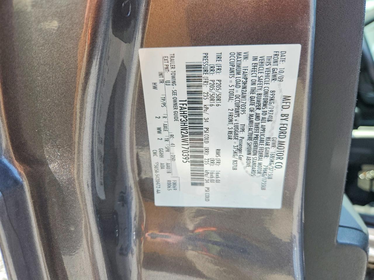 2010 Ford Focus Sel Gray vin: 1FAHP3HN2AW170395
