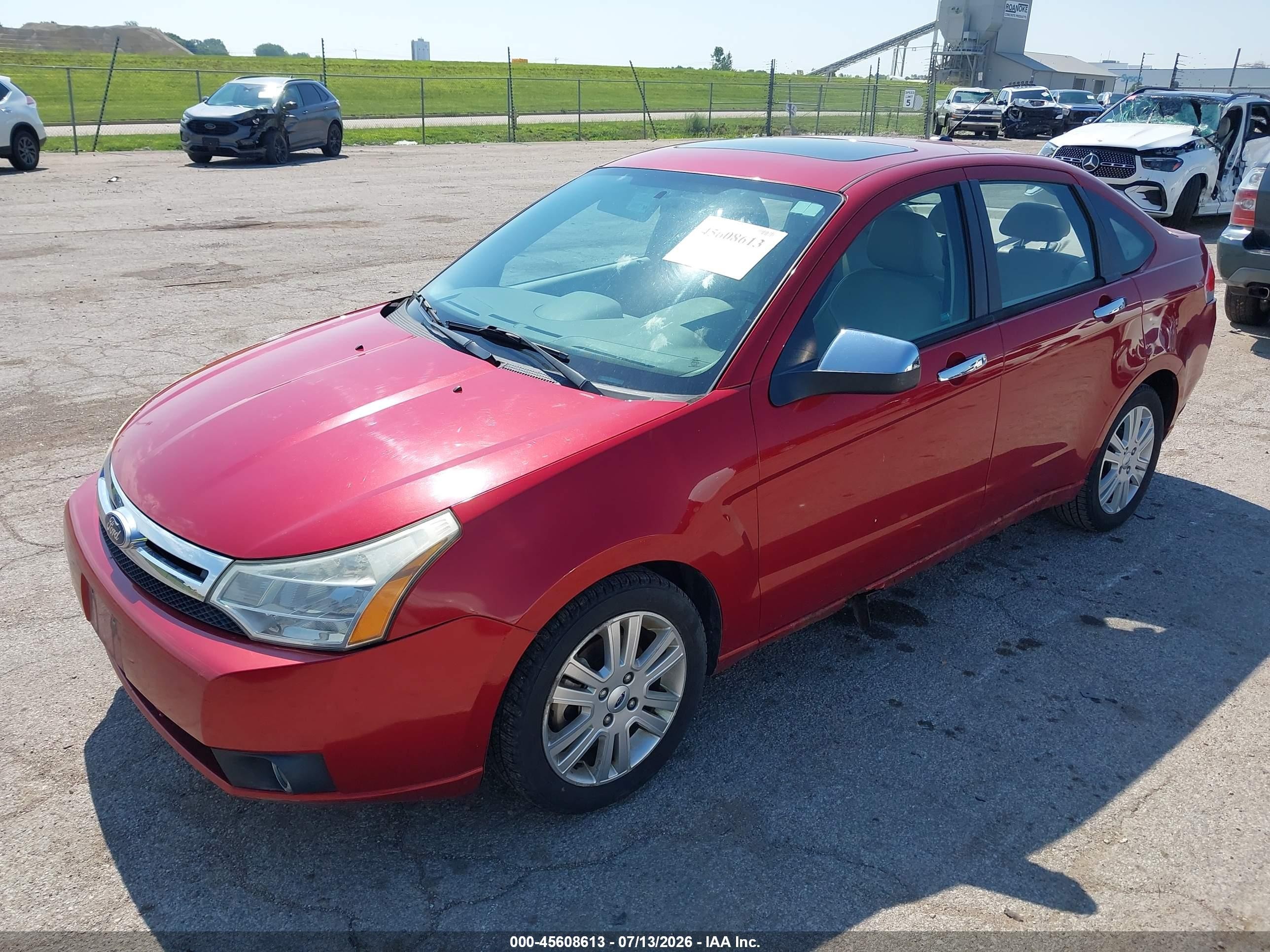 2010 Ford Focus Sel Maroon vin: 1FAHP3HN2AW281707