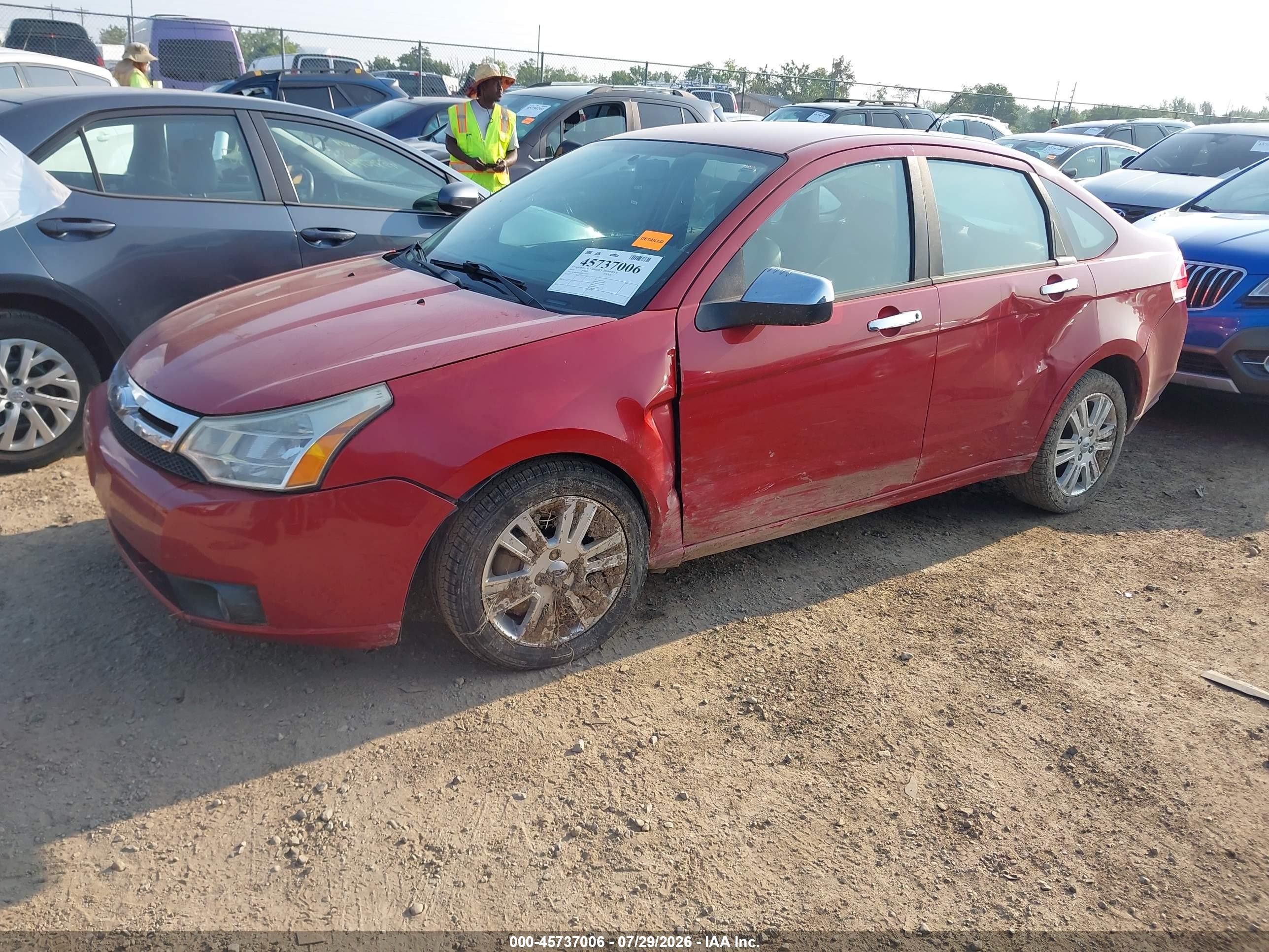 2010 Ford Focus Sel Red vin: 1FAHP3HN3AW172947