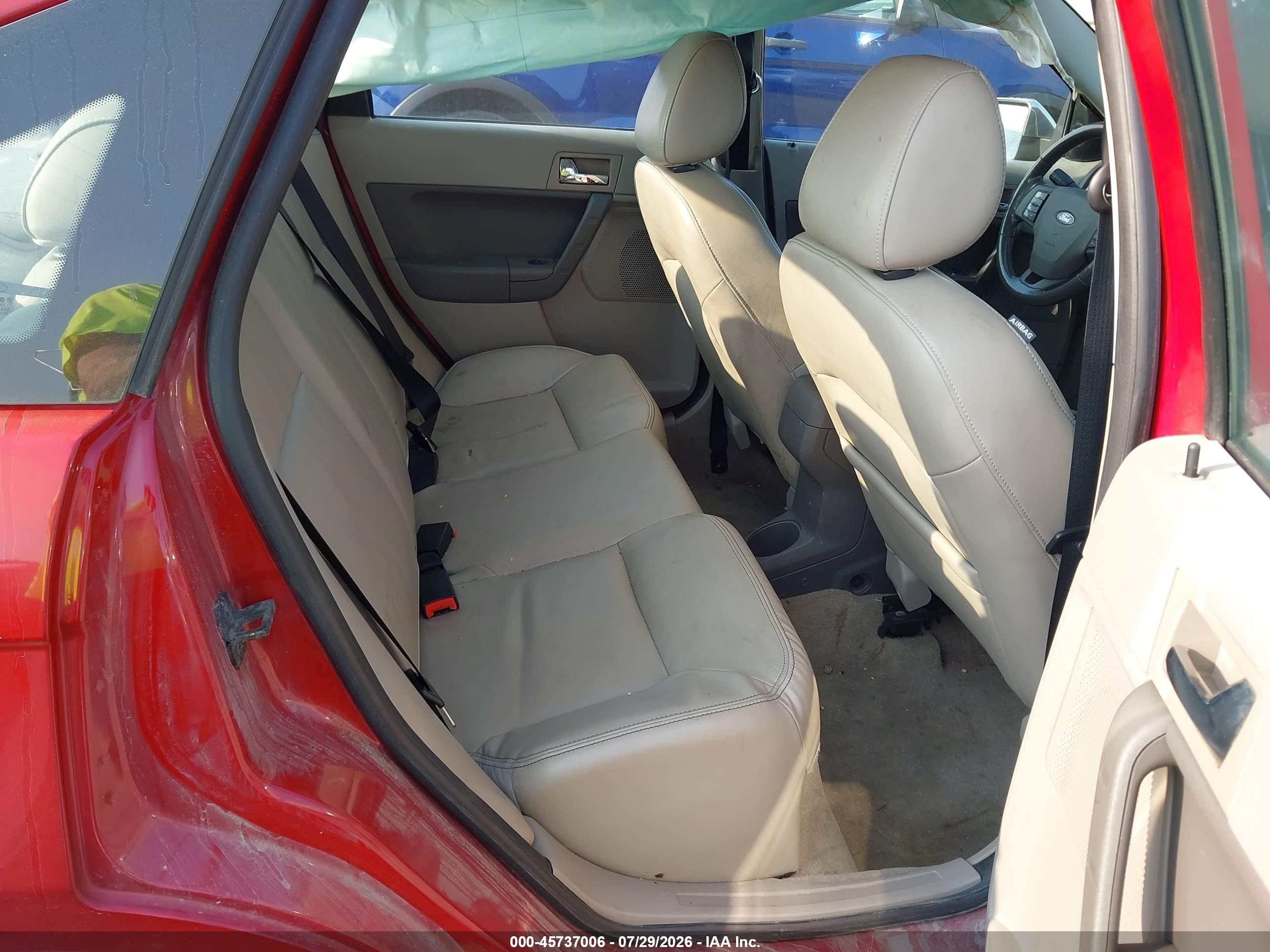 2010 Ford Focus Sel Red vin: 1FAHP3HN3AW172947