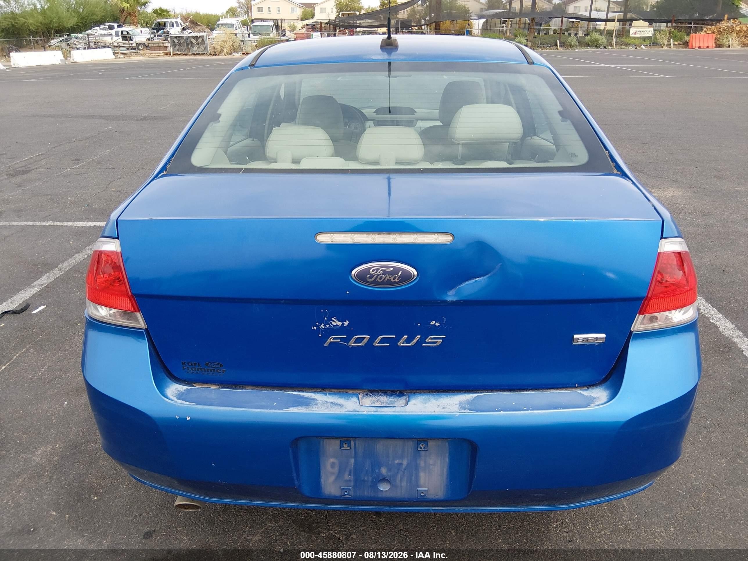 2011 Ford Focus Sel Синий vin: 1FAHP3HN3BW169631