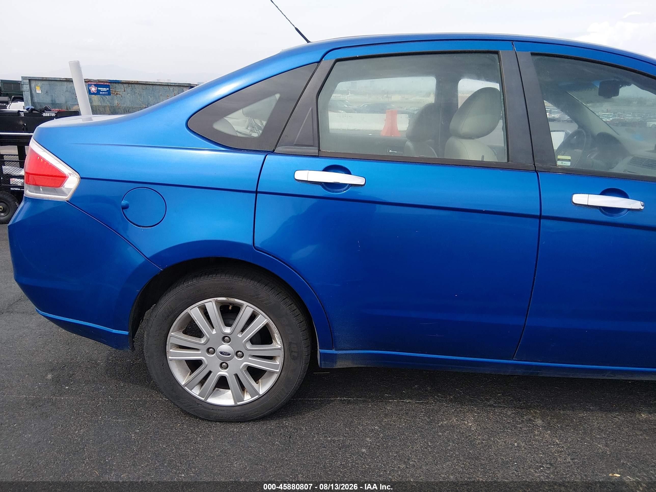 2011 Ford Focus Sel Синий vin: 1FAHP3HN3BW169631