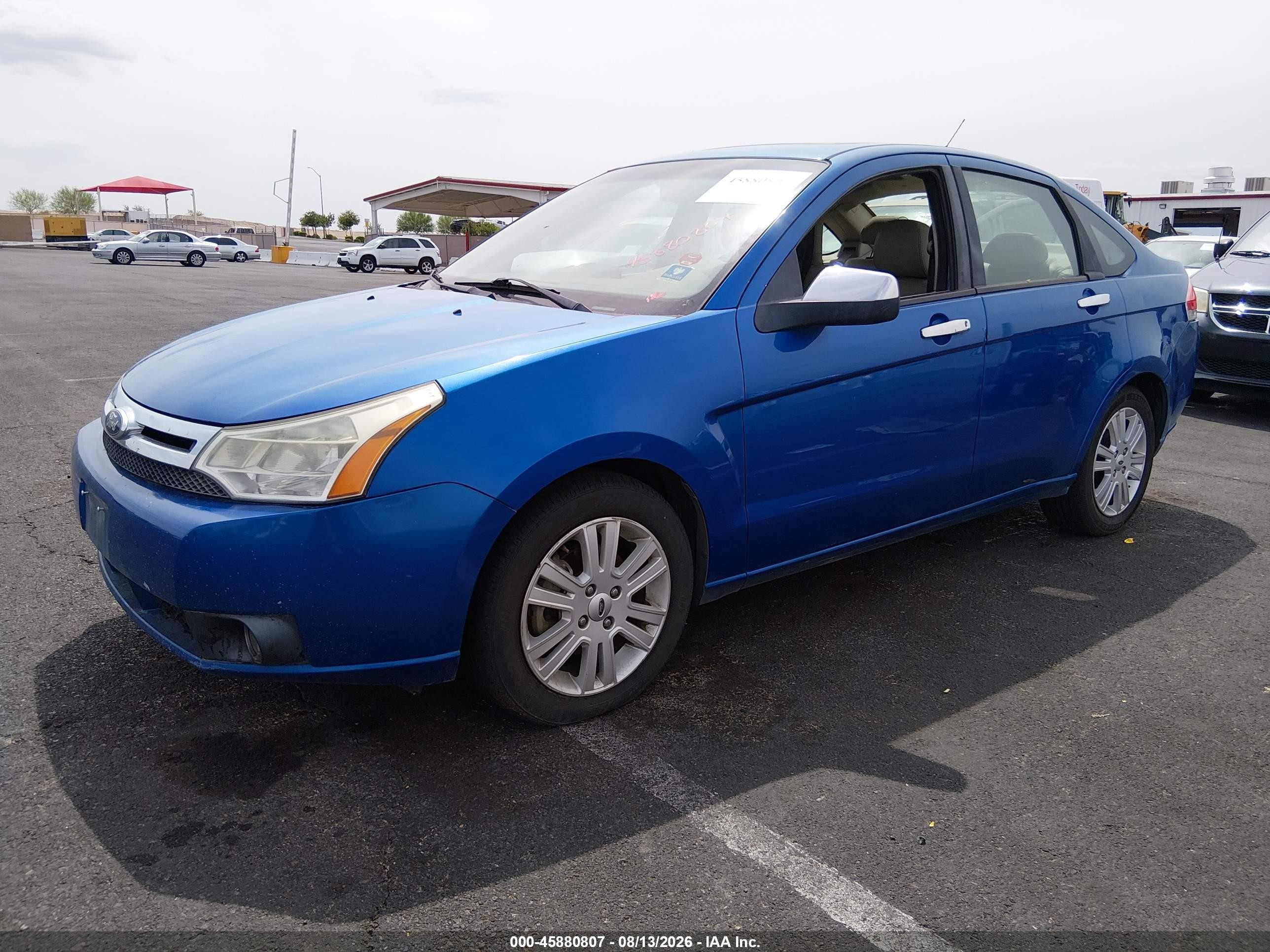 2011 Ford Focus Sel Синий vin: 1FAHP3HN3BW169631