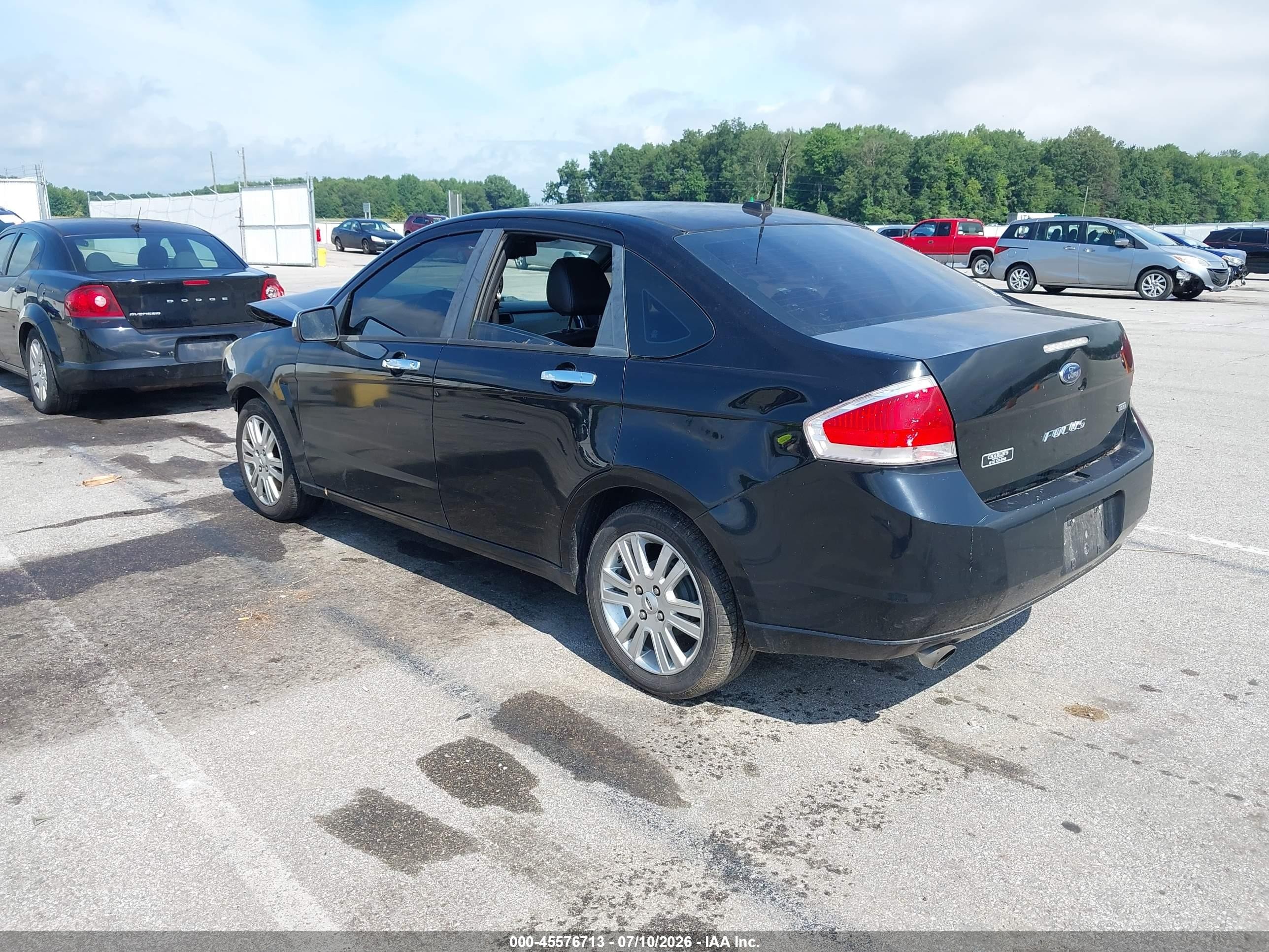 2010 Ford Focus Sel Black vin: 1FAHP3HN4AW129640