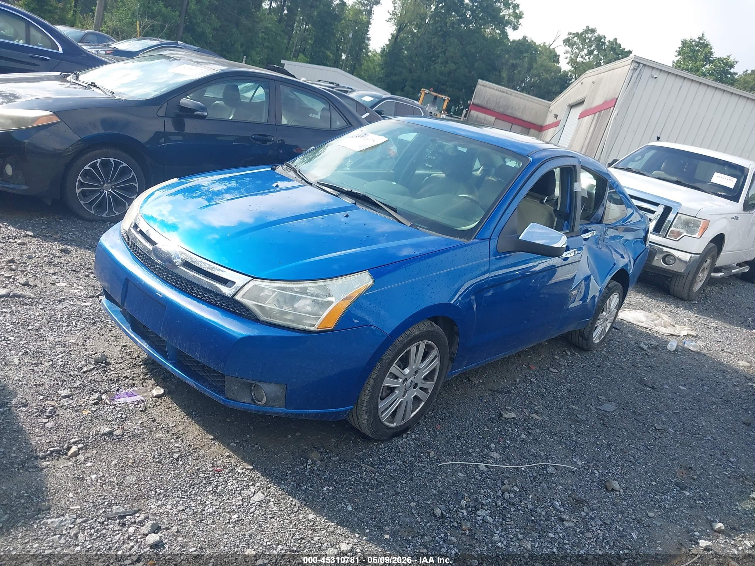 2010 Ford Focus Sel Blue vin: 1FAHP3HN4AW195699