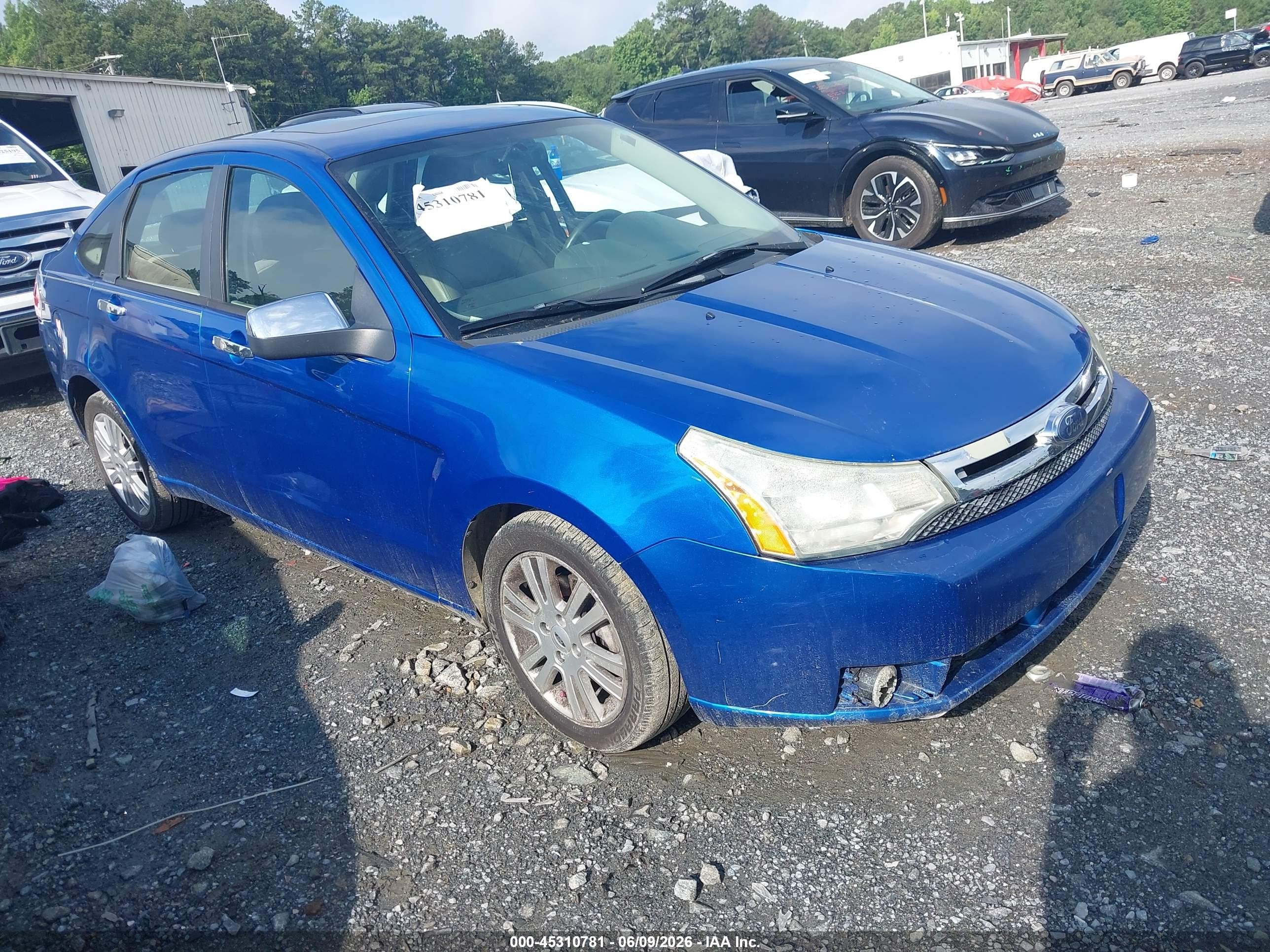 2010 Ford Focus Sel Blue vin: 1FAHP3HN4AW195699