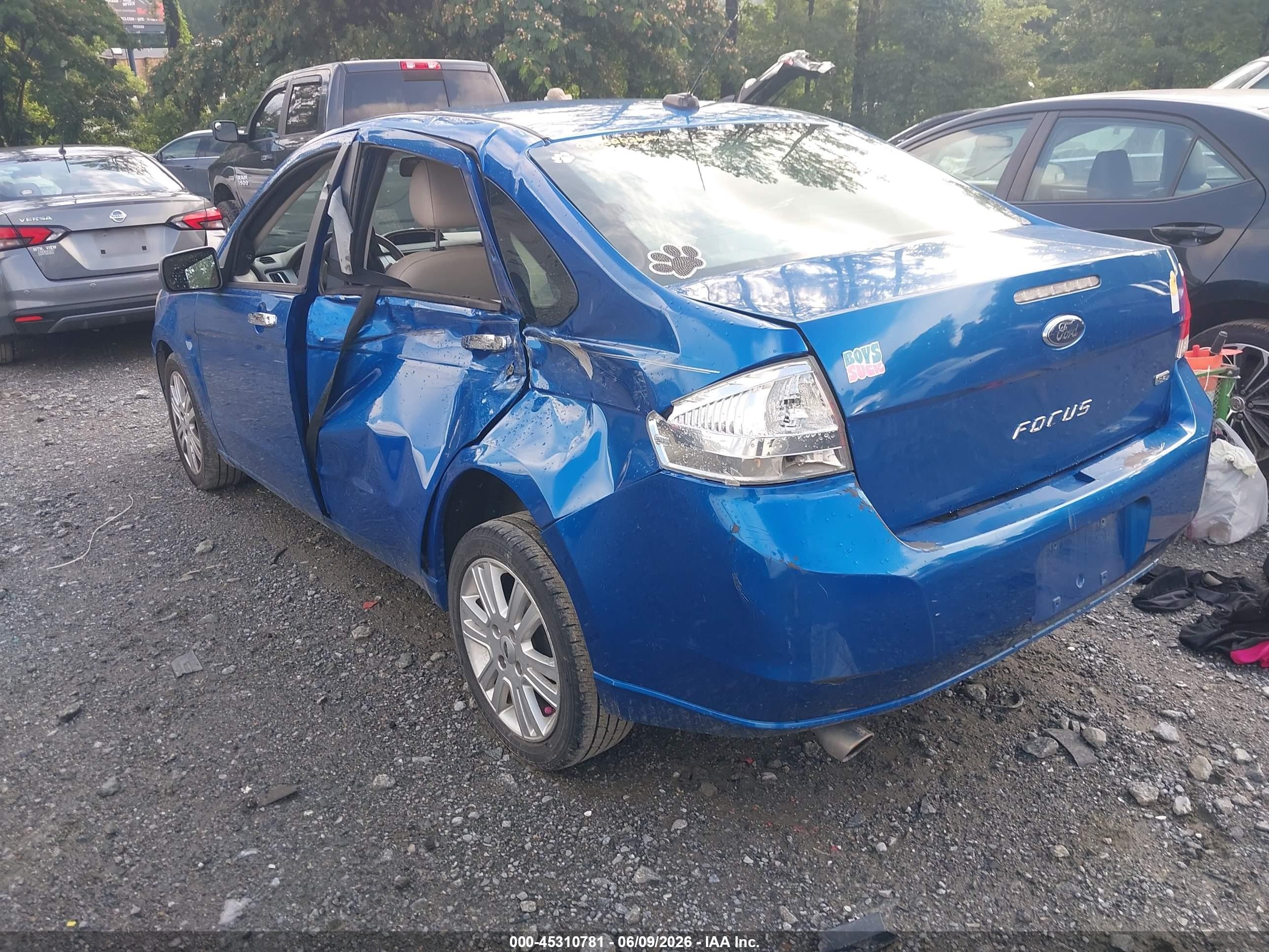 2010 Ford Focus Sel Blue vin: 1FAHP3HN4AW195699